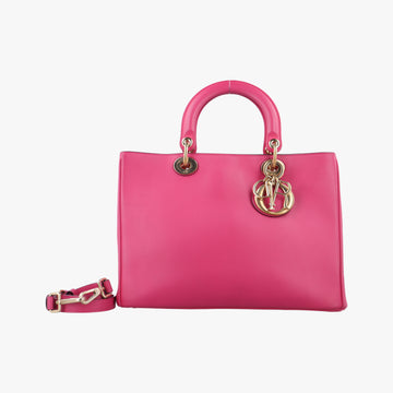 Diorissimo Rose Leather 19-MA-0143ディオリッシモ ローズ レッド レザー 19-MA-0143