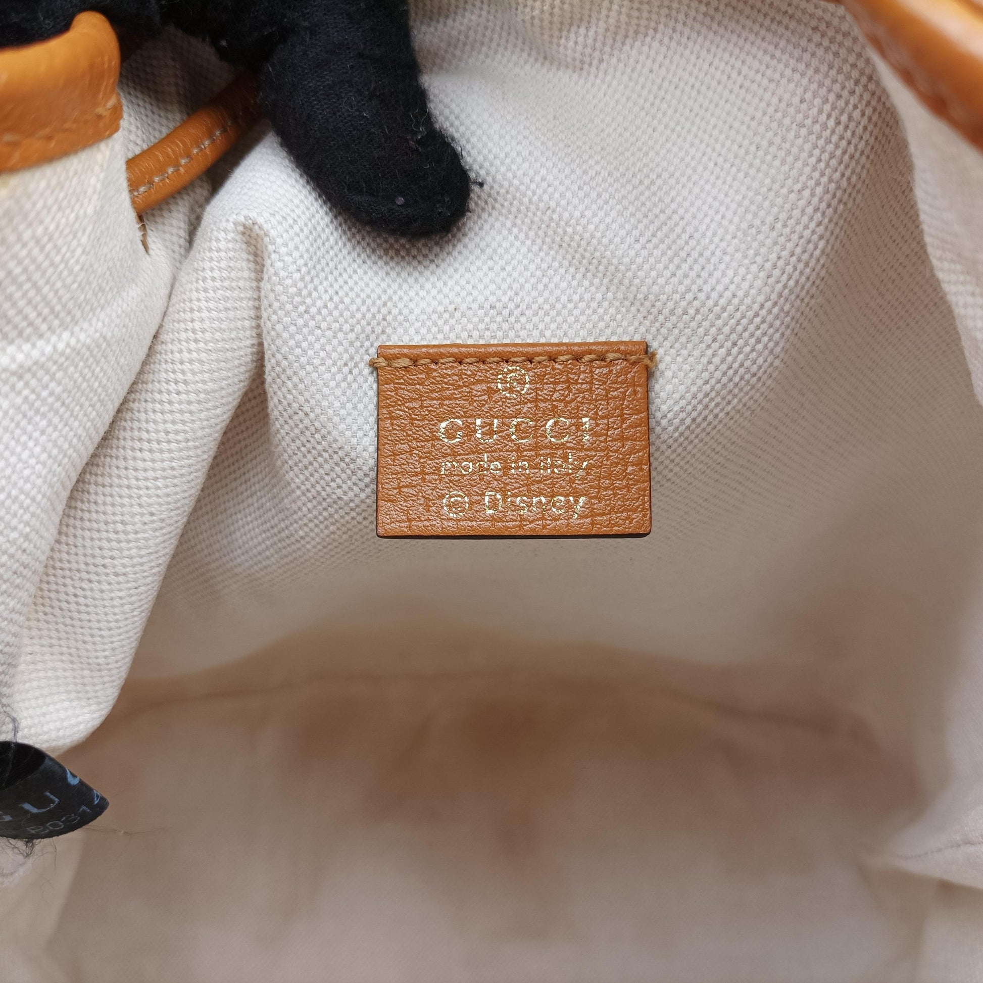 Micro GG/Small Bucket Bag Brown×Multicolour PVC coated canvas 602691 B031456558ミッキーマウス マイクロGG/スモールバケットバッグ ブラウン×マルチカラー PVCコーティングキャンバス 602691 B031456558