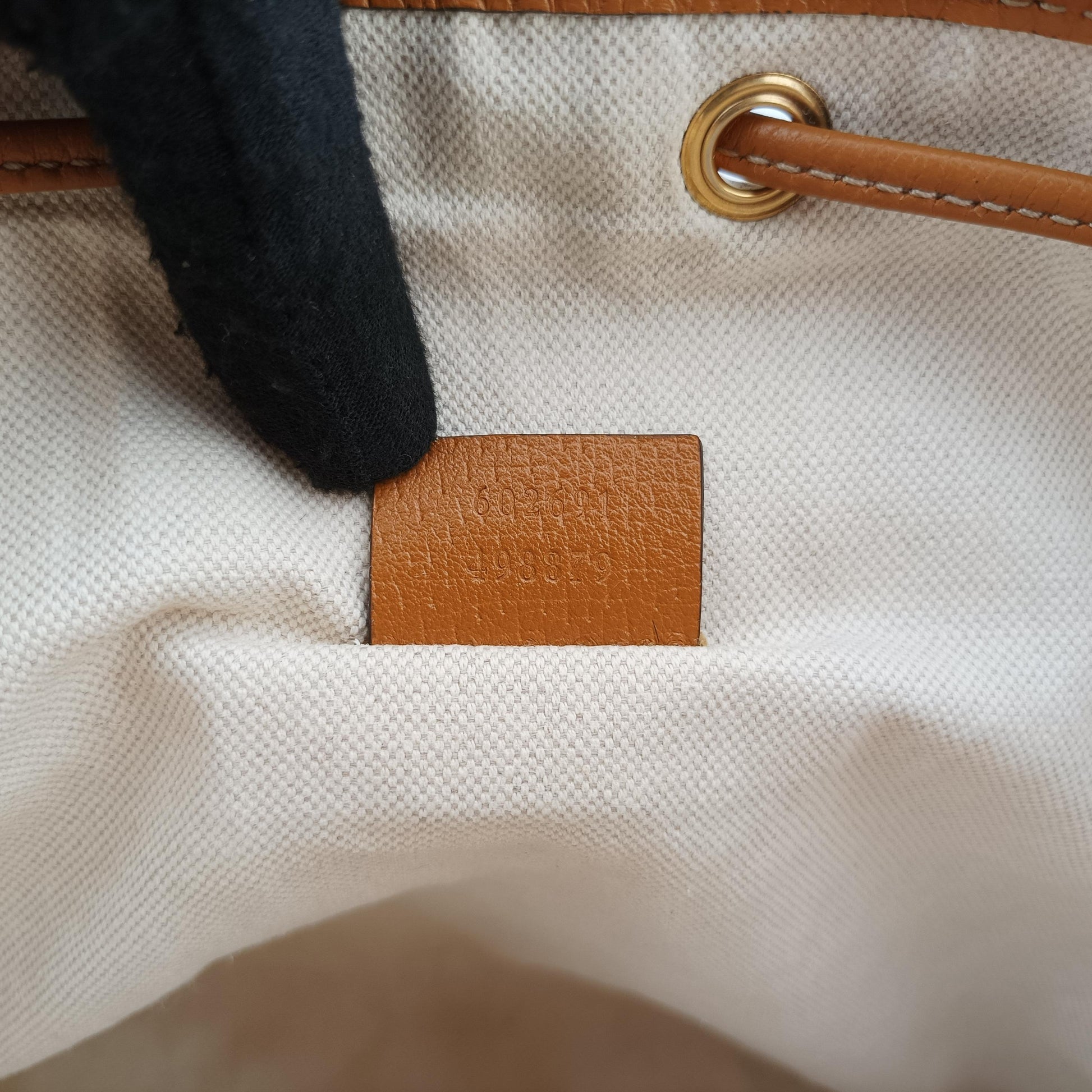 Micro GG/Small Bucket Bag Brown×Multicolour PVC coated canvas 602691 B031456558ミッキーマウス マイクロGG/スモールバケットバッグ ブラウン×マルチカラー PVCコーティングキャンバス 602691 B031456558