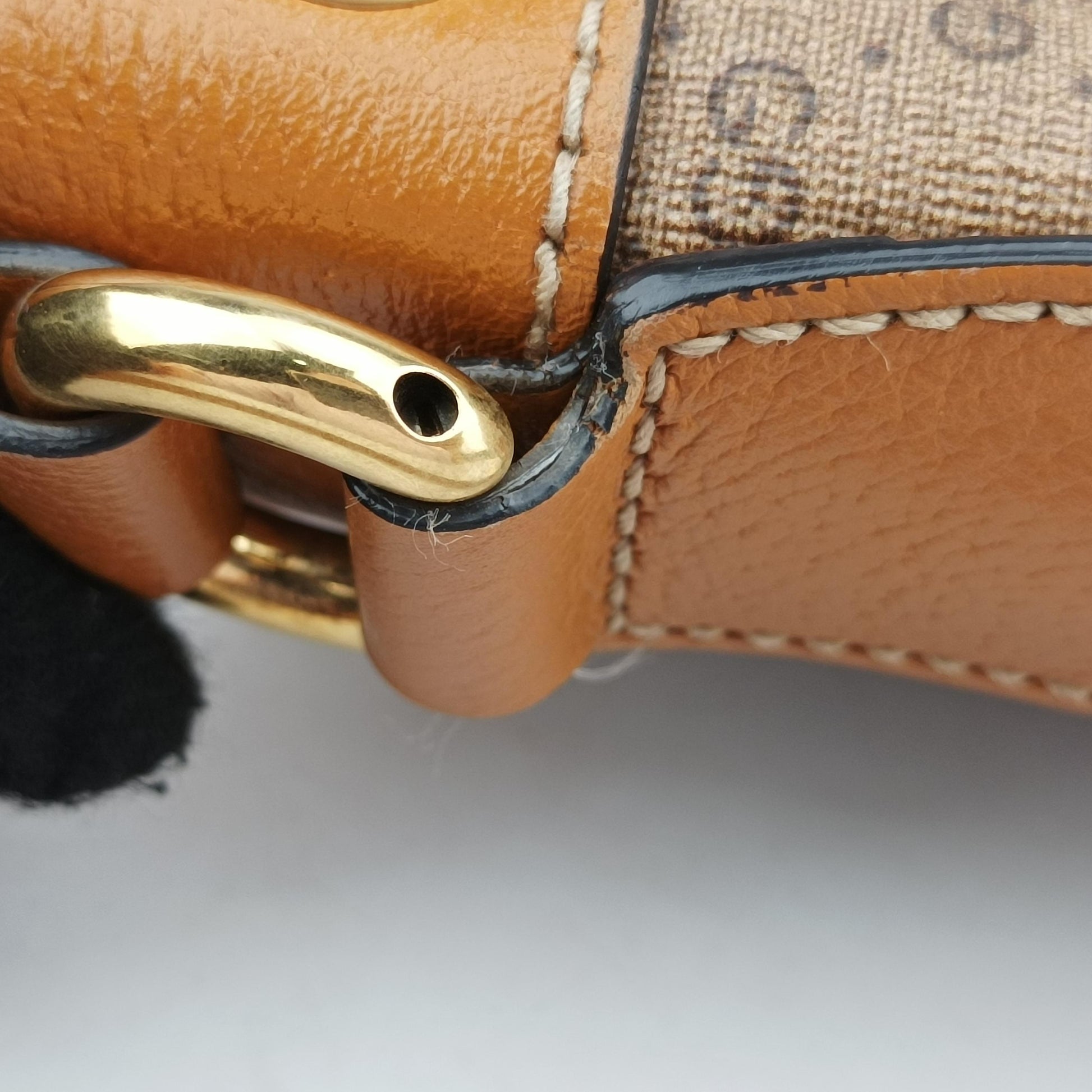 Micro GG/Small Bucket Bag Brown×Multicolour PVC coated canvas 602691 B031456558ミッキーマウス マイクロGG/スモールバケットバッグ ブラウン×マルチカラー PVCコーティングキャンバス 602691 B031456558