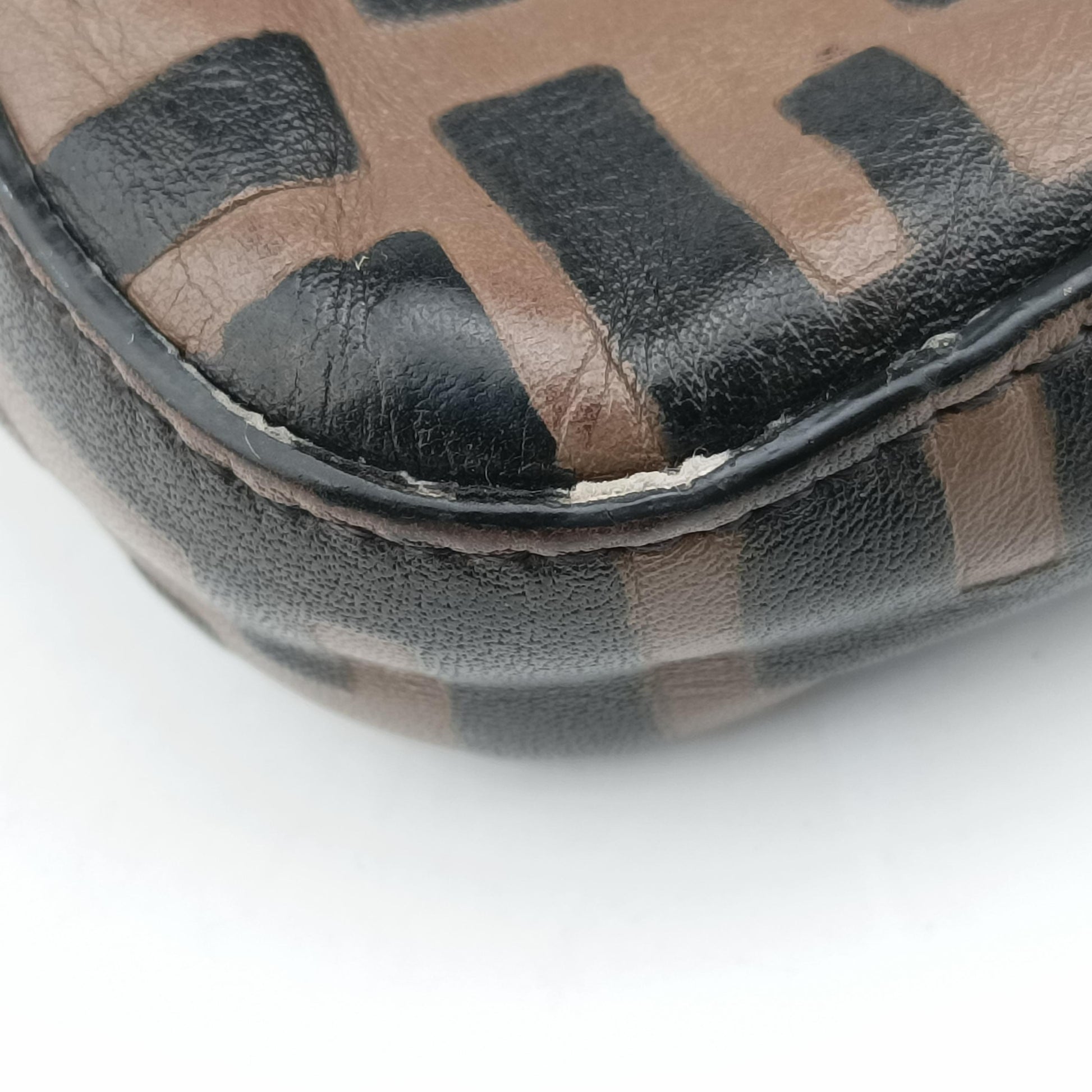 F is Zucca pattern Brown PVC coated canvas 8BS032 8BS032 AAFM 208-0059キャナイ エフ ブラウン PVCコーティングキャンバス 8BS032 8BS032 AAFM 208-0059