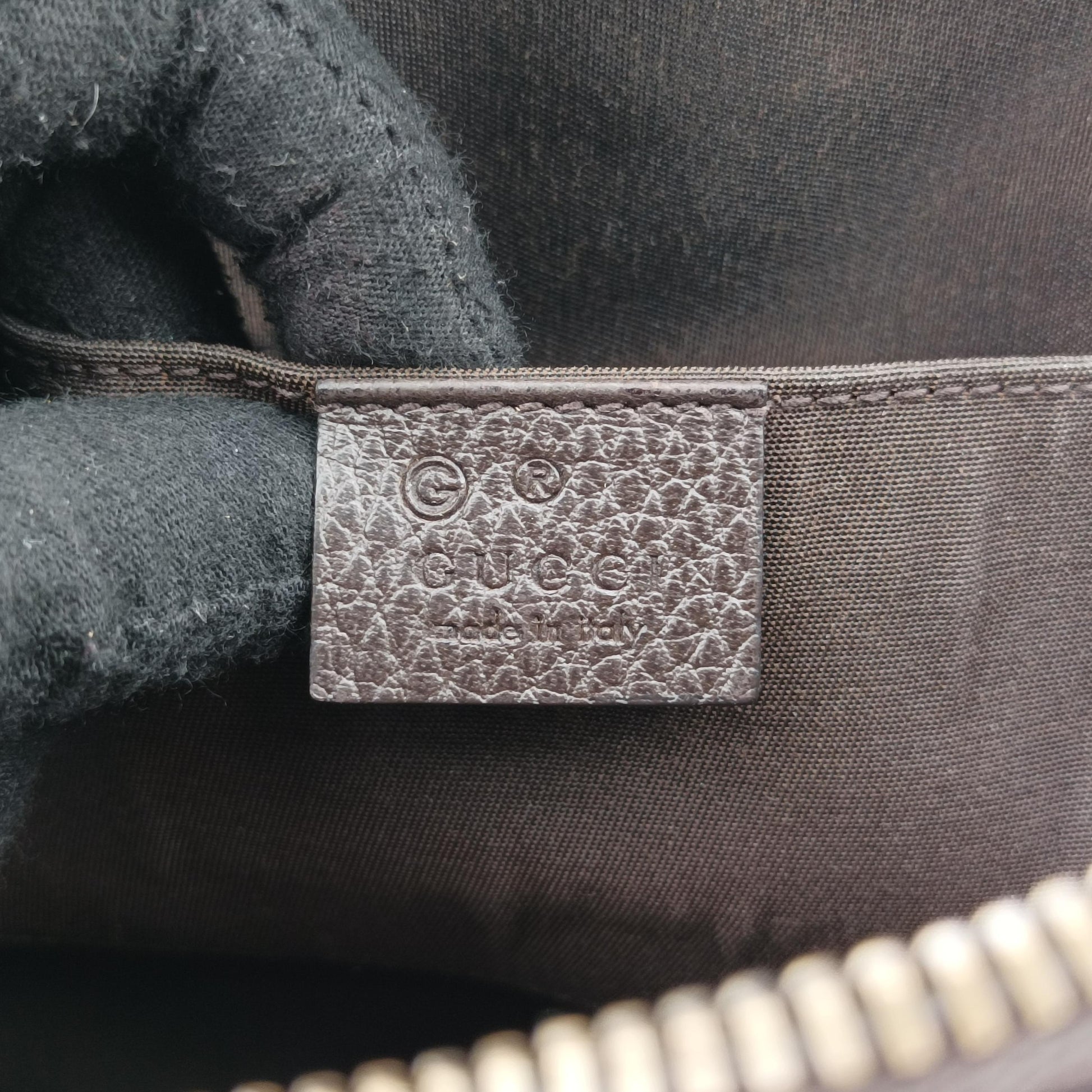 Microguccissima dome Brown leather 341504 H020206489マイクログッチシマ ブラウン レザー 341504 H020206489