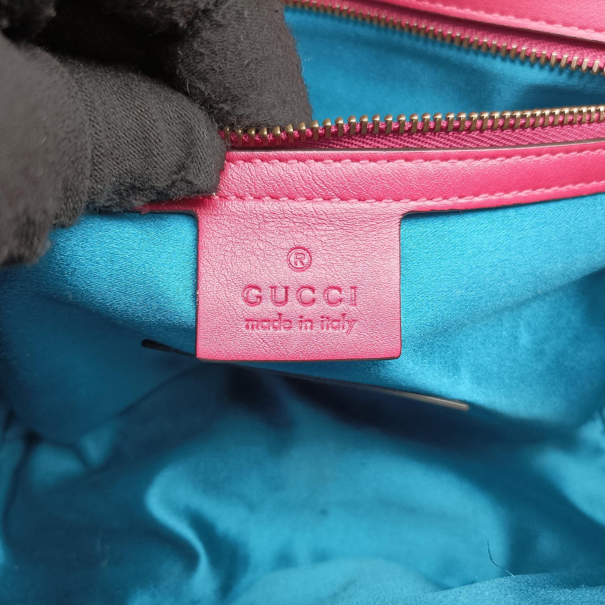 GG Marmont Rose Velour×Sequins 443497 F025673913GGマーモント ローズ レッド ベロア×スパンコール 443497 F025673913