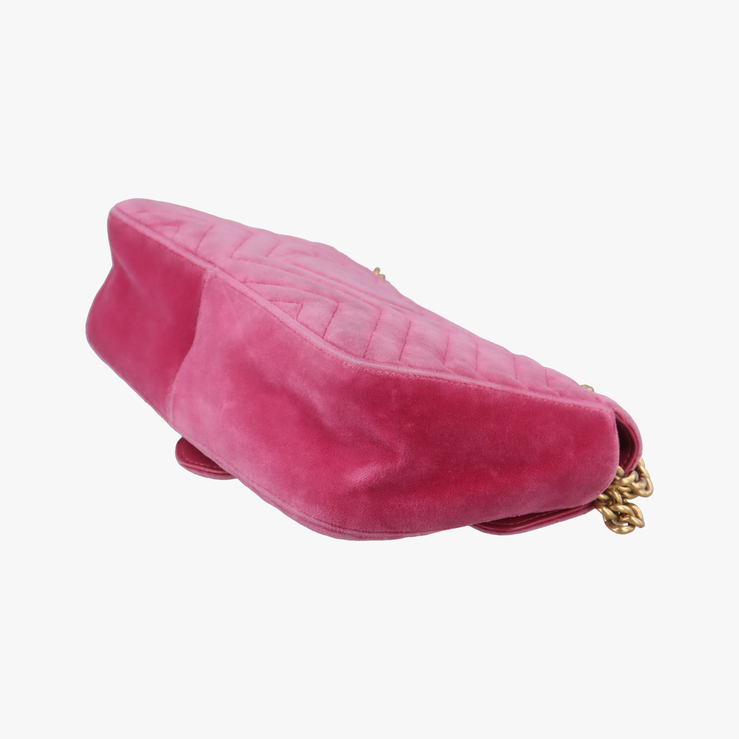 GG Marmont Rose Velour×Sequins 443497 F025673913GGマーモント ローズ レッド ベロア×スパンコール 443497 F025673913