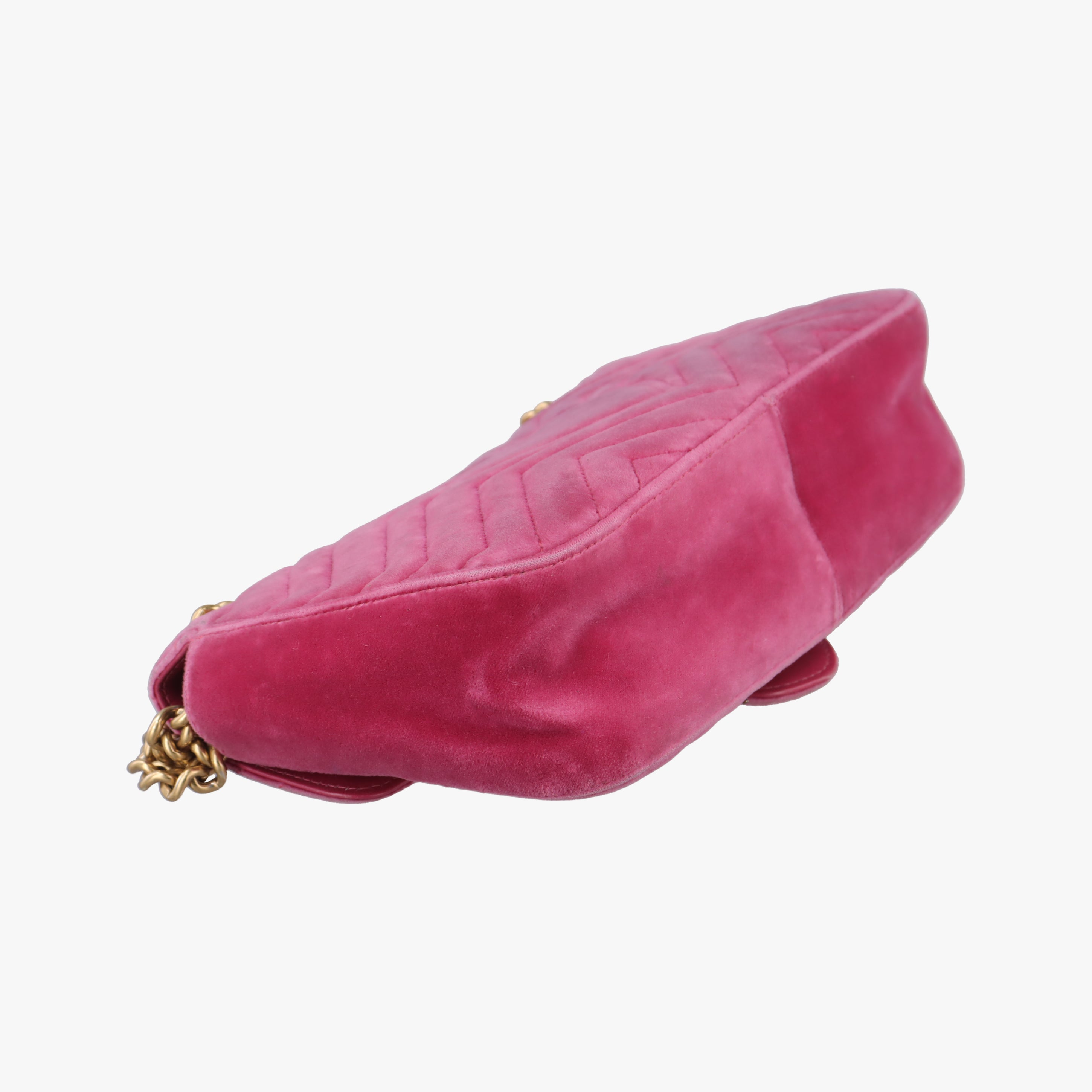 GG Marmont Rose Velour×Sequins 443497 F025673913GGマーモント ローズ レッド ベロア×スパンコール 443497 F025673913