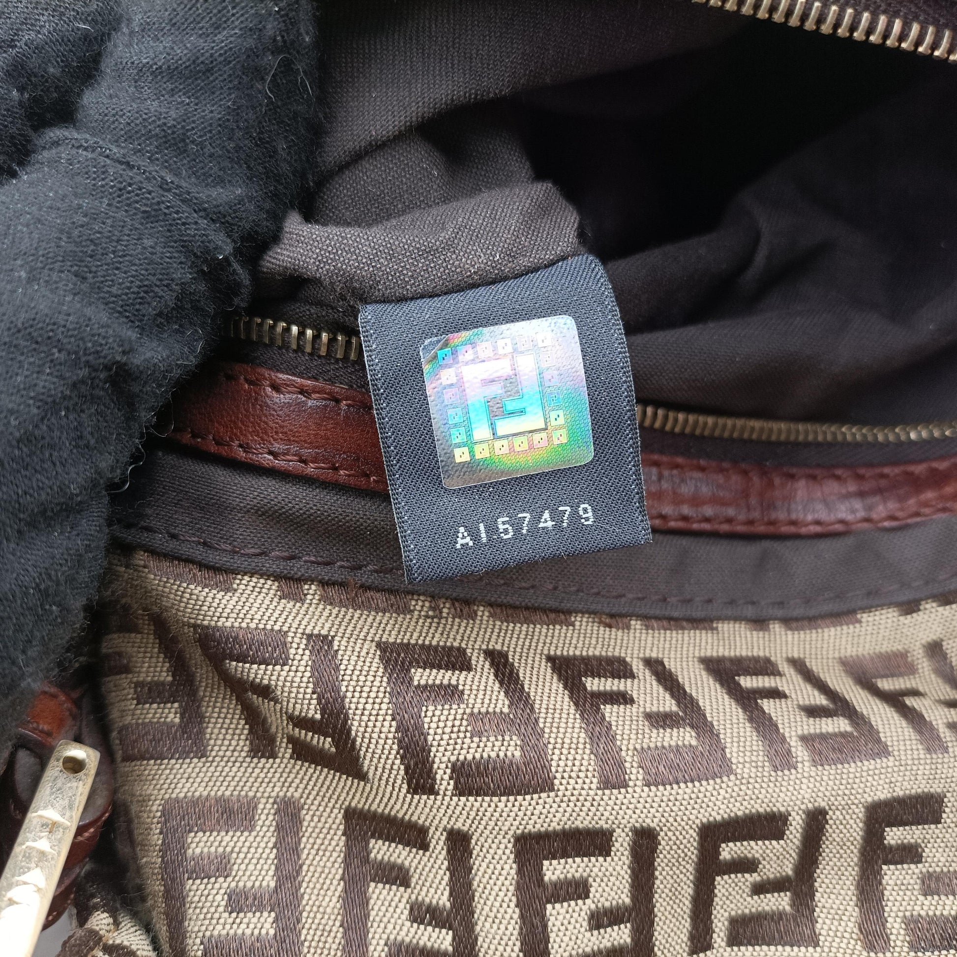 Baguette Zucchino Brown canvas 8BR001 2305/8BR001/VXS/078マンマバケット ズッキーノ柄 ブラウン キャンバス 8BR001 2305/8BR001/VXS/078