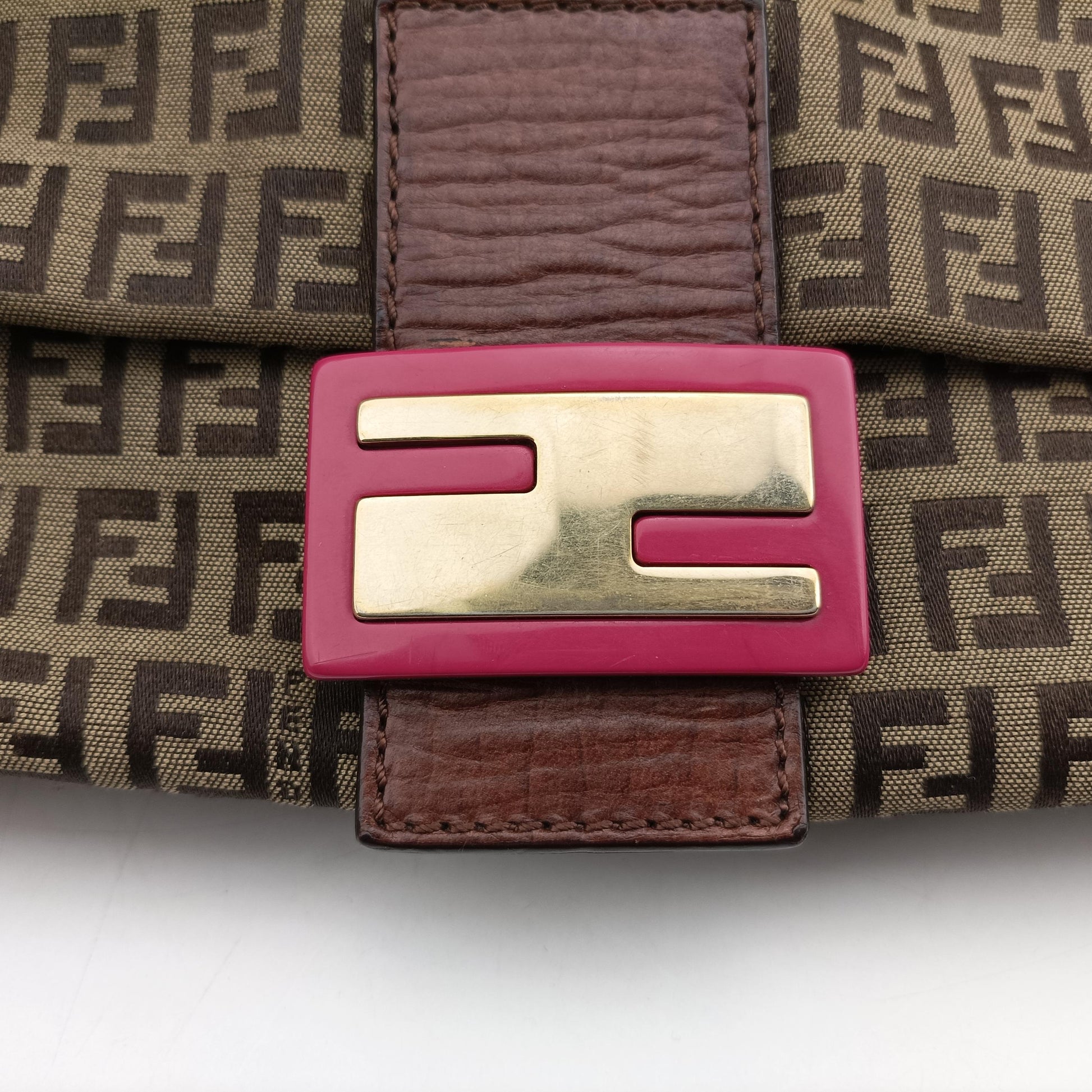 Baguette Zucchino Brown canvas 8BR001 2305/8BR001/VXS/078マンマバケット ズッキーノ柄 ブラウン キャンバス 8BR001 2305/8BR001/VXS/078