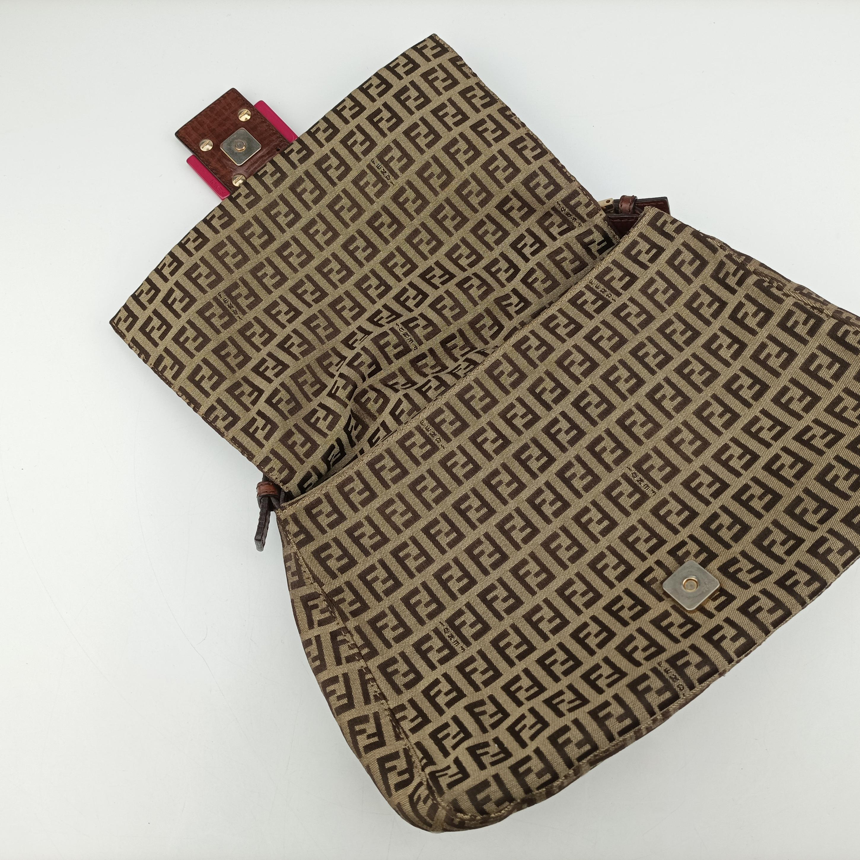 Baguette Zucchino Brown canvas 8BR001 2305/8BR001/VXS/078マンマバケット ズッキーノ柄 ブラウン キャンバス 8BR001 2305/8BR001/VXS/078