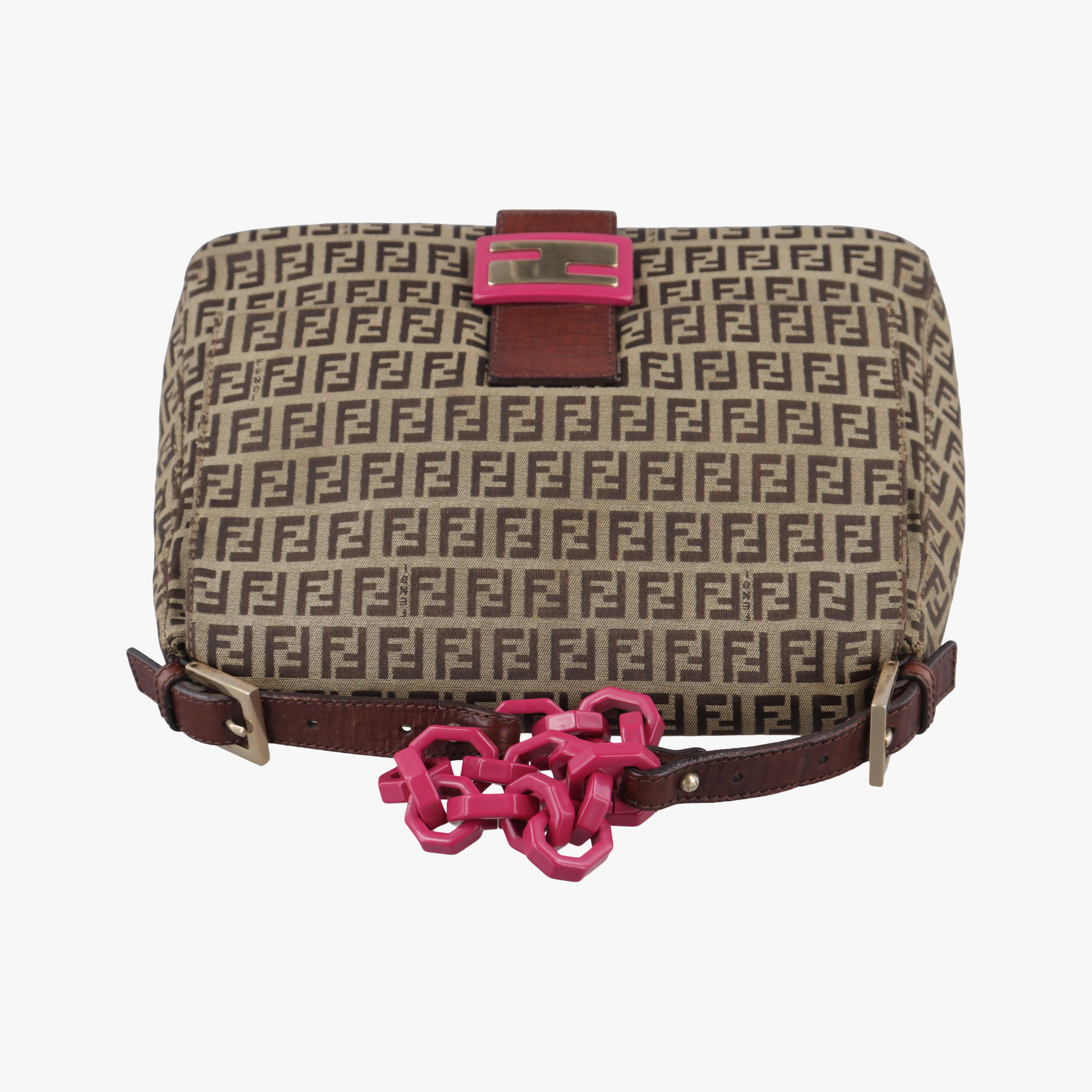 Baguette Zucchino Brown canvas 8BR001 2305/8BR001/VXS/078マンマバケット ズッキーノ柄 ブラウン キャンバス 8BR001 2305/8BR001/VXS/078