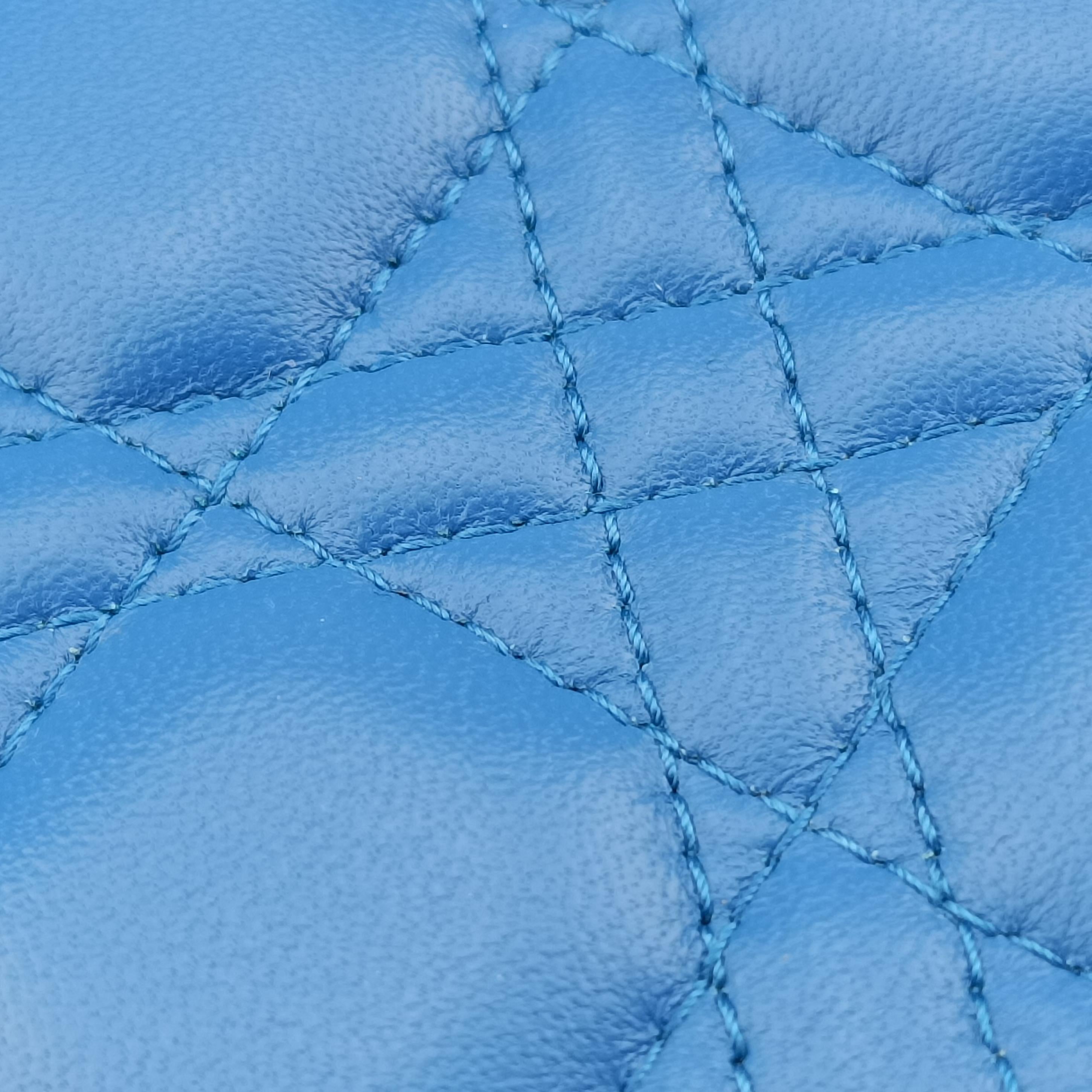 Lady Dior Blue lambskin 16-BO-0154レディディオール ブルー ラムスキン 16-BO-0154