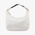 GG Supreme GG Plus Small Web Hobo White PVC coated canvas 263757 B9225801GGスプリーム GGプラス ウェブ ホーボー ホワイト PVCコーティングキャンバス 263757 B9225801