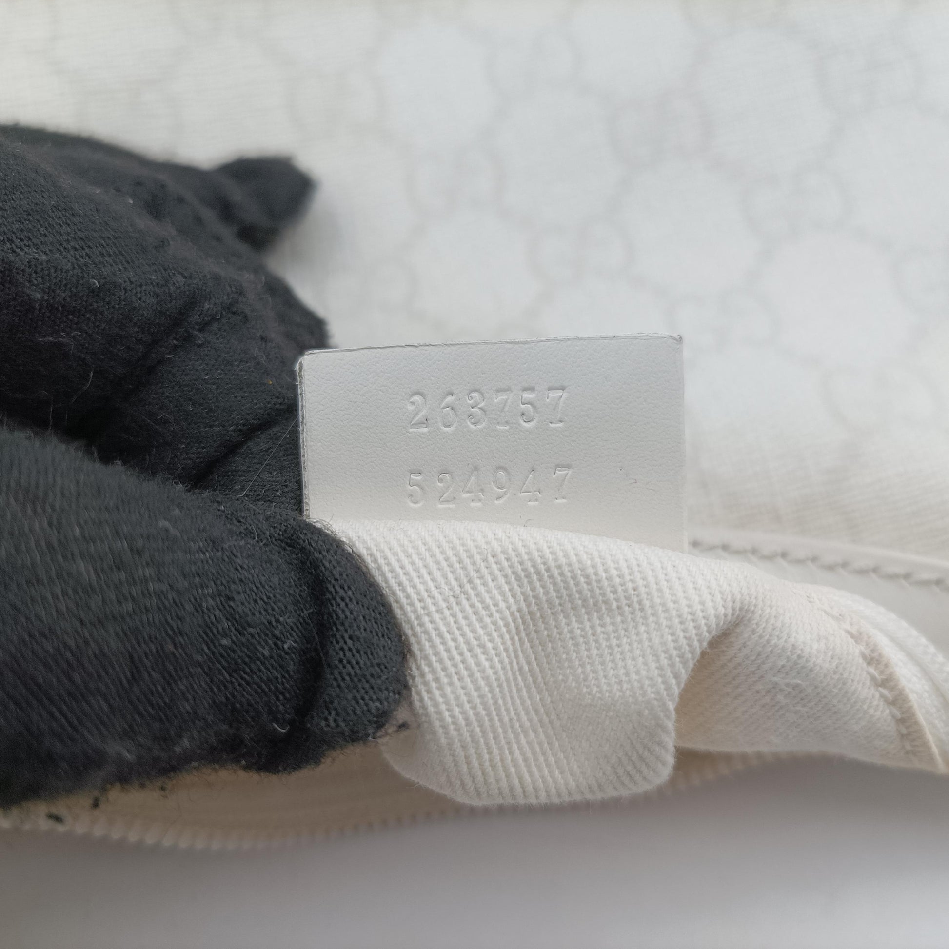 GG Supreme GG Plus Small Web Hobo White PVC coated canvas 263757 B9225801GGスプリーム GGプラス ウェブ ホーボー ホワイト PVCコーティングキャンバス 263757 B9225801