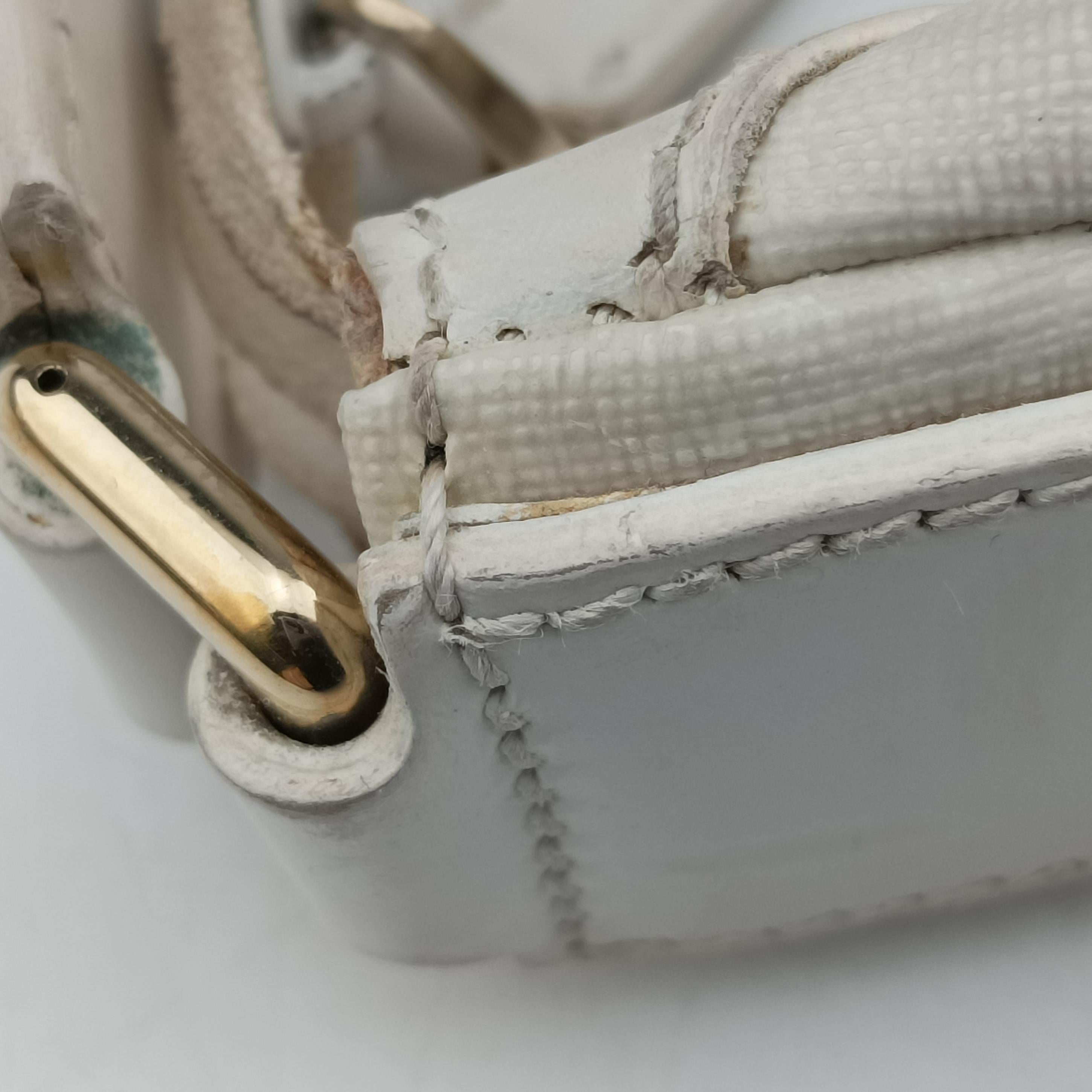 GG Supreme GG Plus Small Web Hobo White PVC coated canvas 263757 B9225801GGスプリーム GGプラス ウェブ ホーボー ホワイト PVCコーティングキャンバス 263757 B9225801