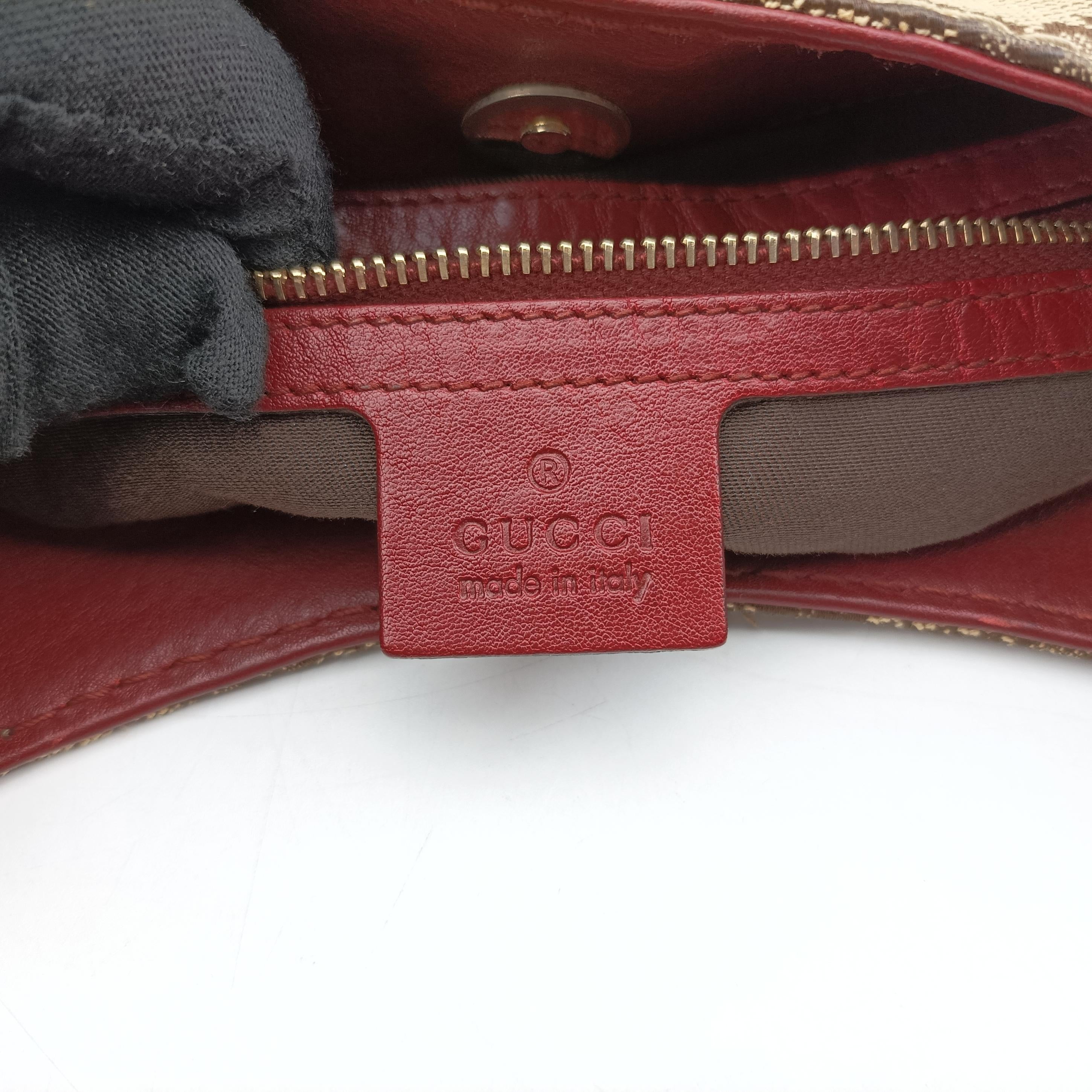 Charlotte Beige×Red canvas x leather 203503 E6351917シャーロット ベージュ×レッド キャンバス×レザー 203503 E6351917