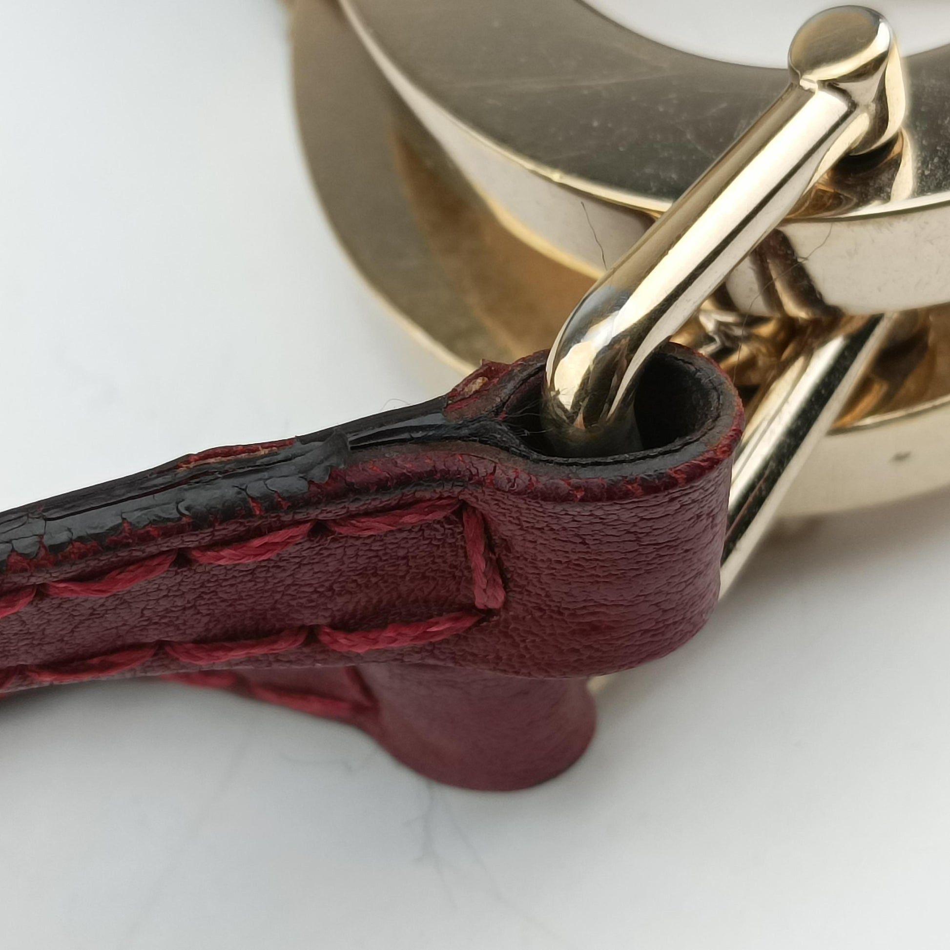 Charlotte Beige×Red canvas x leather 203503 E6351917シャーロット ベージュ×レッド キャンバス×レザー 203503 E6351917