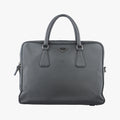 Business Briefcase Grey SAFFIANO Leather 2VE011 208ビジネス ブリーフケース グレー サフィアーノレザー 2VE011 208