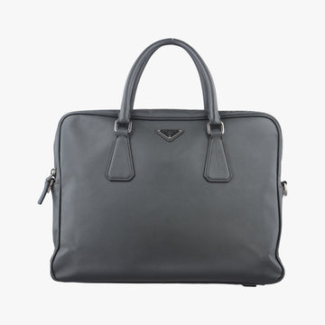 Business Briefcase Grey SAFFIANO Leather 2VE011 208ビジネス ブリーフケース グレー サフィアーノレザー 2VE011 208