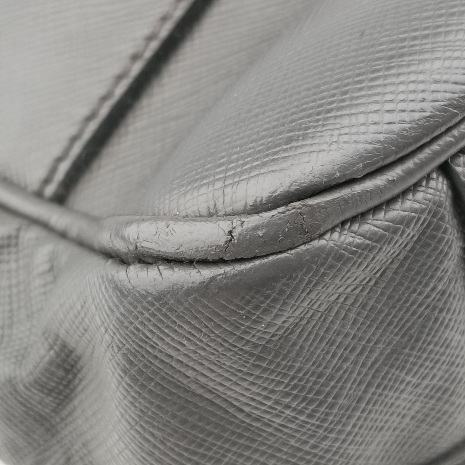 Business Briefcase Grey SAFFIANO Leather 2VE011 208ビジネス ブリーフケース グレー サフィアーノレザー 2VE011 208