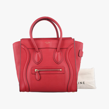 Luggage Micro shopper Red Leather S-CU-0123 S-SA-1102ラゲージマイクロショッパー レッド レザー S-CU-0123 S-SA-1102