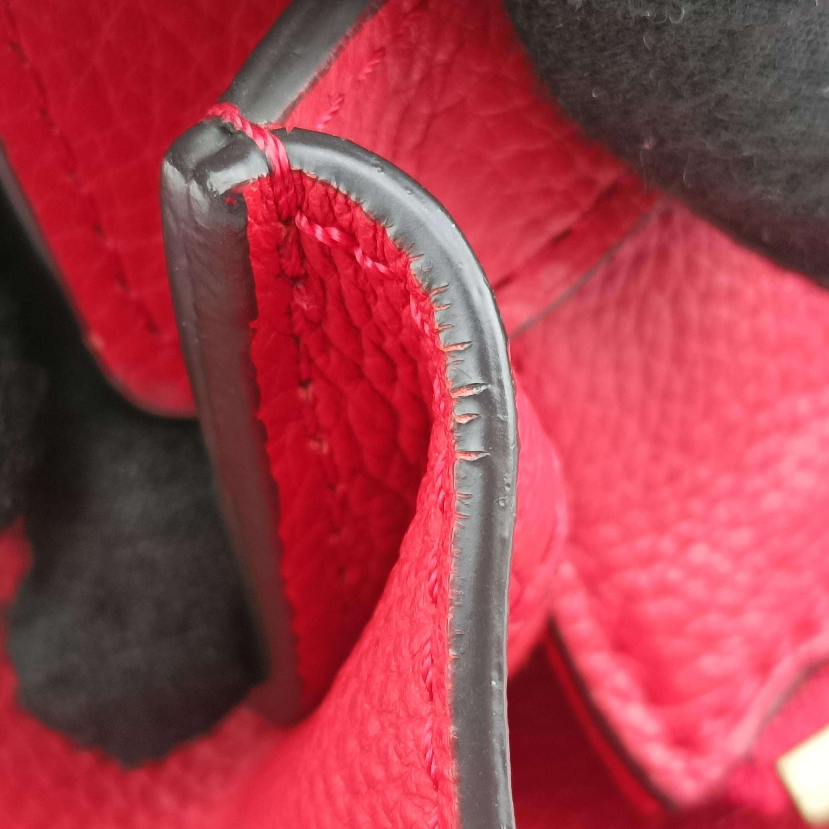 Luggage Micro shopper Red Leather S-CU-0123 S-SA-1102ラゲージマイクロショッパー レッド レザー S-CU-0123 S-SA-1102