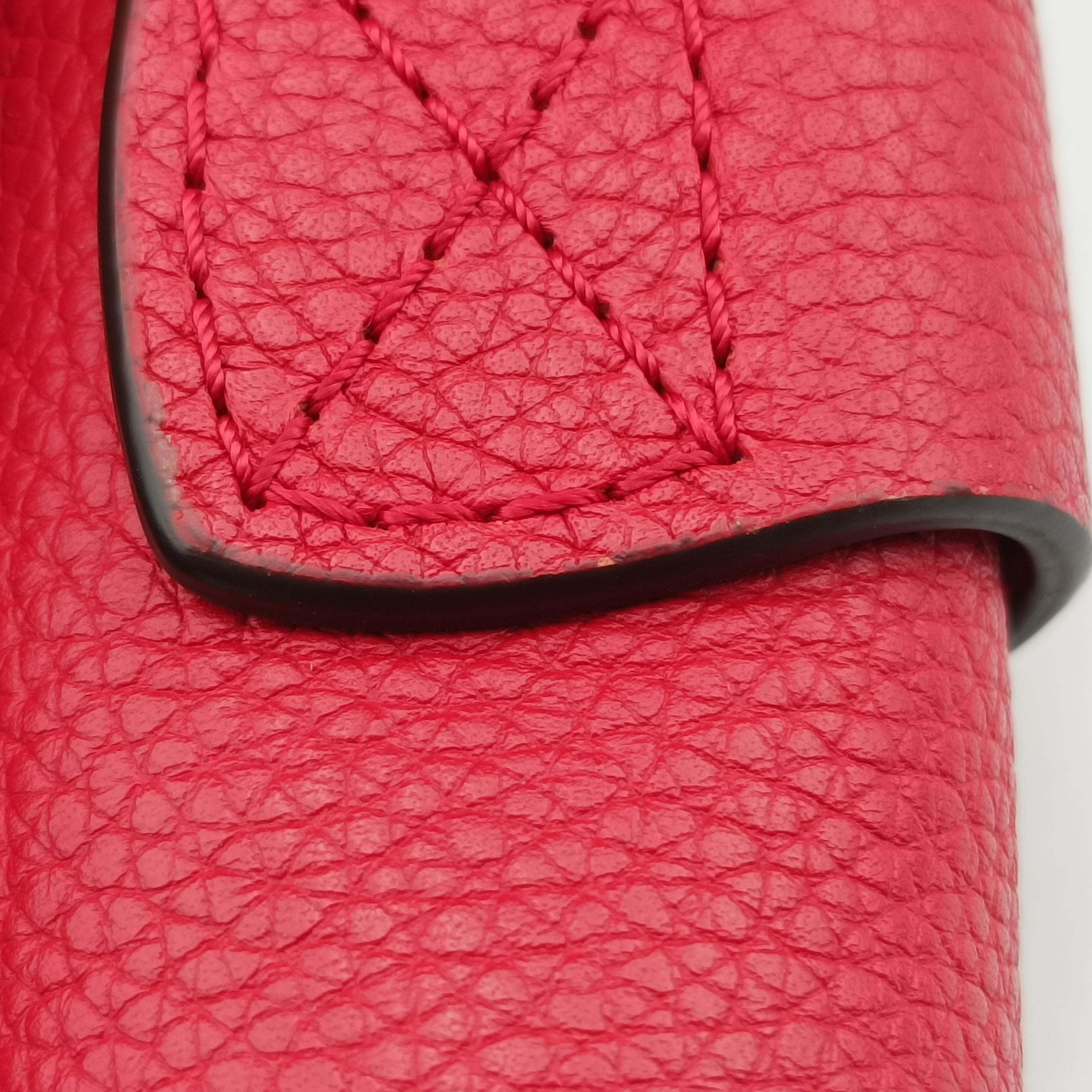 Luggage Micro shopper Red Leather S-CU-0123 S-SA-1102ラゲージマイクロショッパー レッド レザー S-CU-0123 S-SA-1102