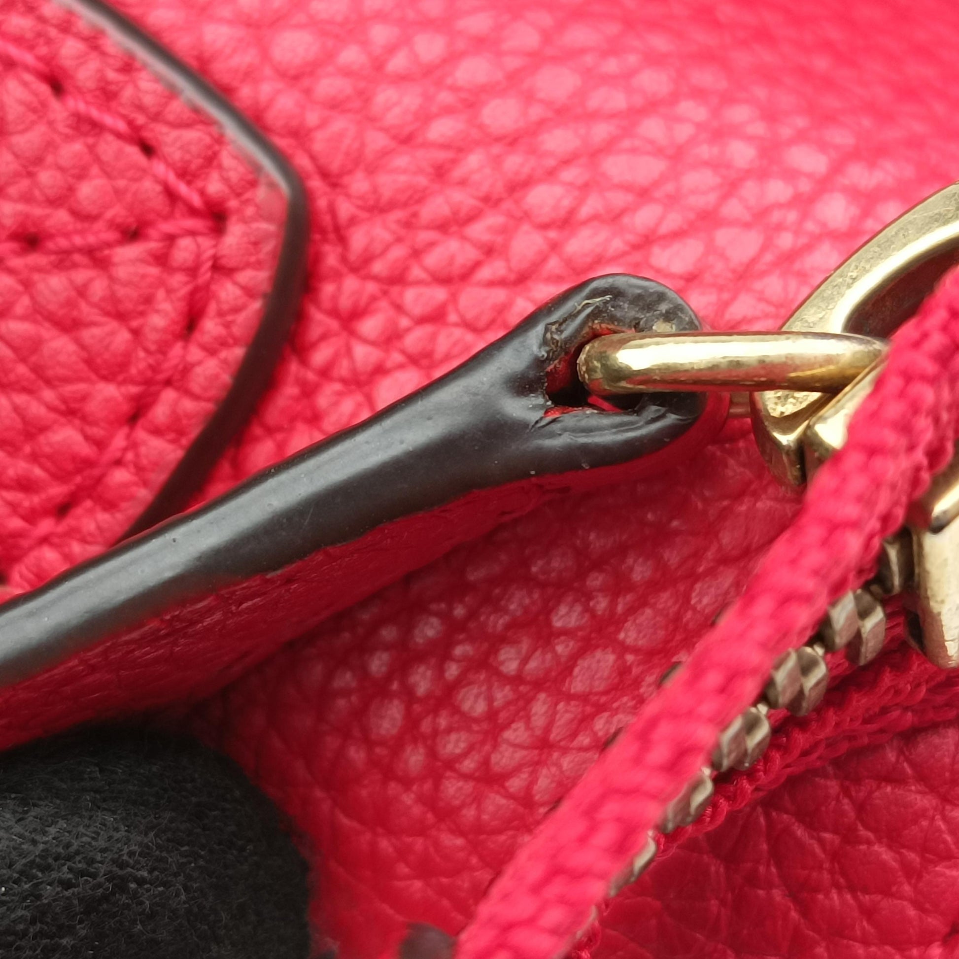 Luggage Micro shopper Red Leather S-CU-0123 S-SA-1102ラゲージマイクロショッパー レッド レザー S-CU-0123 S-SA-1102