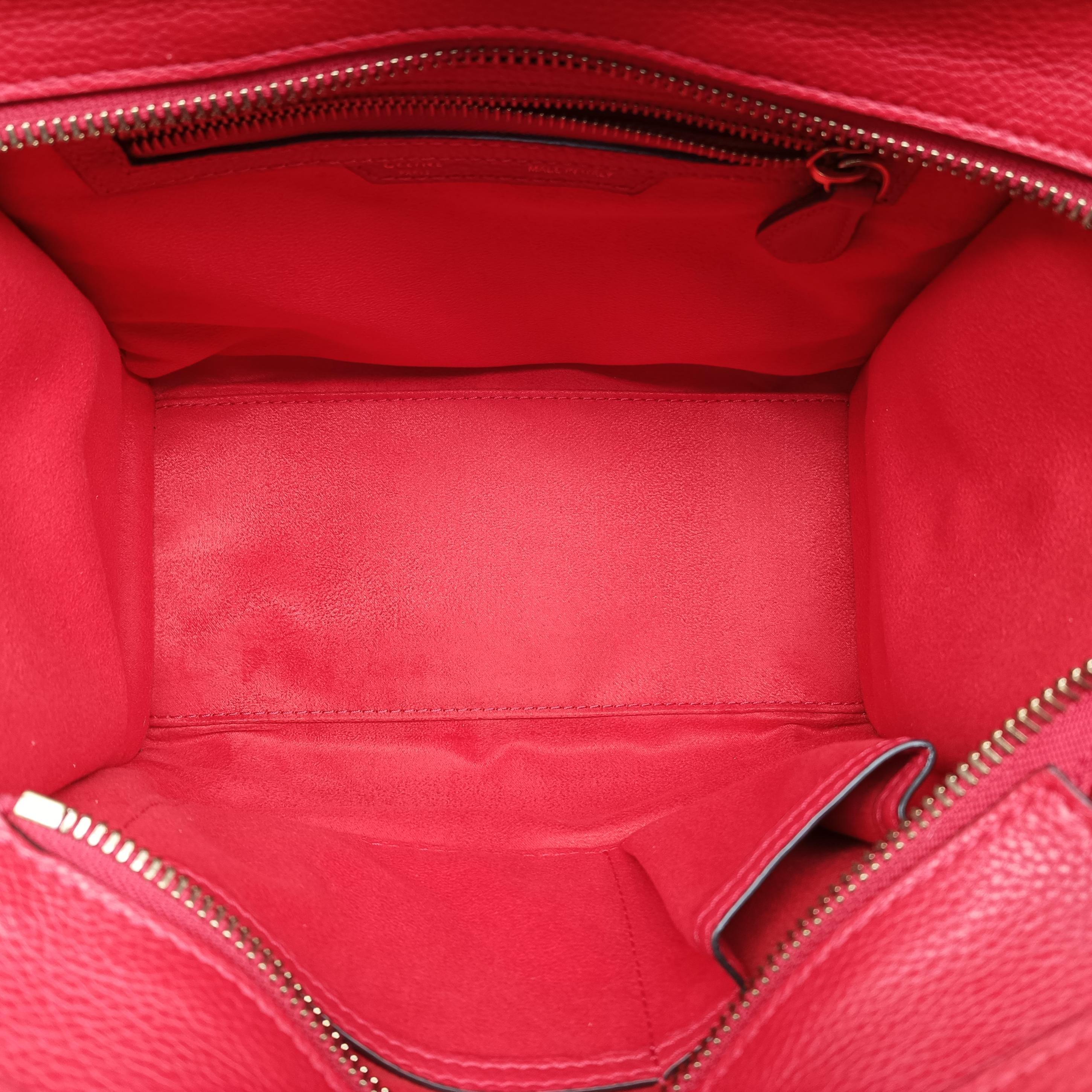 Luggage Micro shopper Red Leather S-CU-0123 S-SA-1102ラゲージマイクロショッパー レッド レザー S-CU-0123 S-SA-1102
