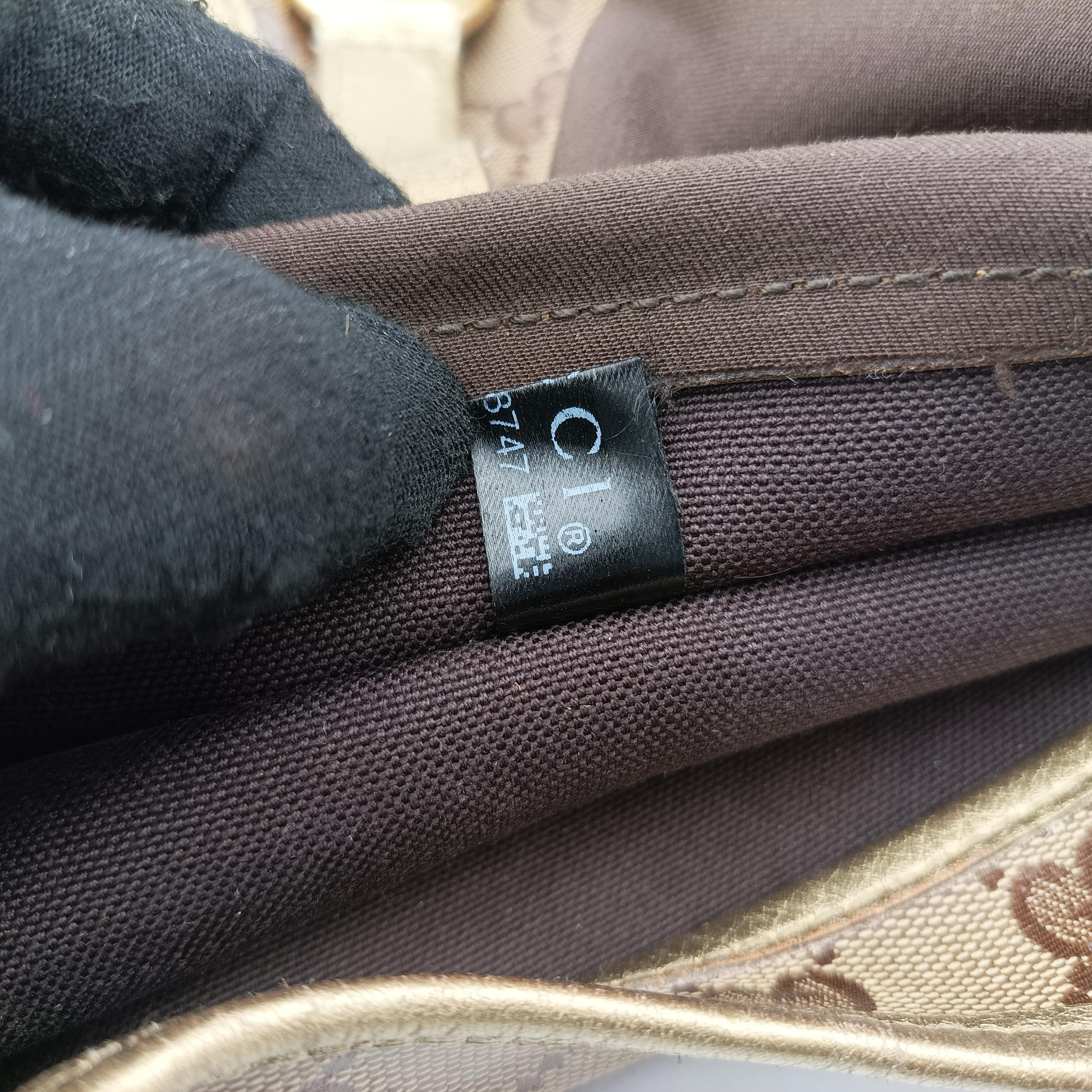 GG Crystal Brown PVC coated canvas 203494 H3708747ジージークリスタル ブラウン PVCコーティングキャンバス 203494 H3708747