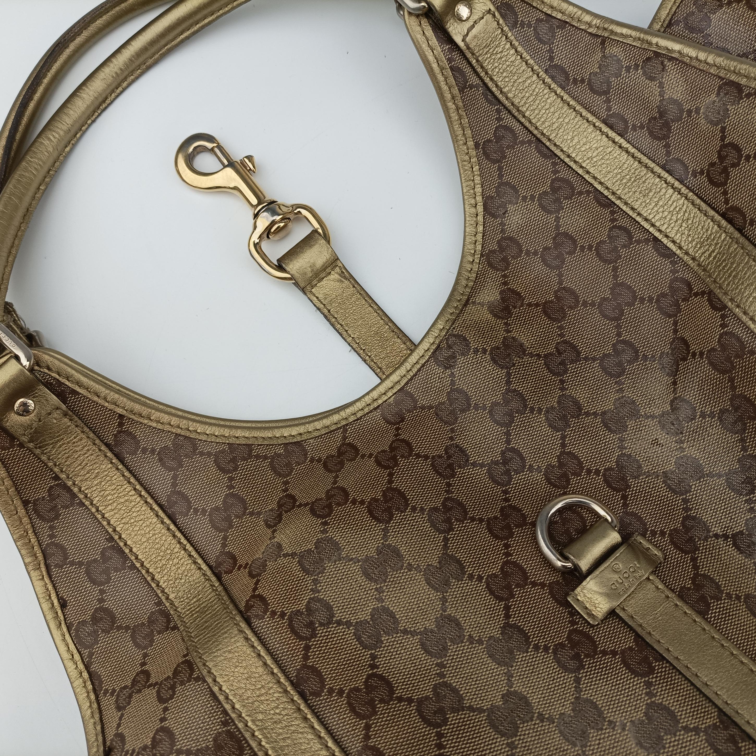 GG Crystal Brown PVC coated canvas 203494 H3708747ジージークリスタル ブラウン PVCコーティングキャンバス 203494 H3708747