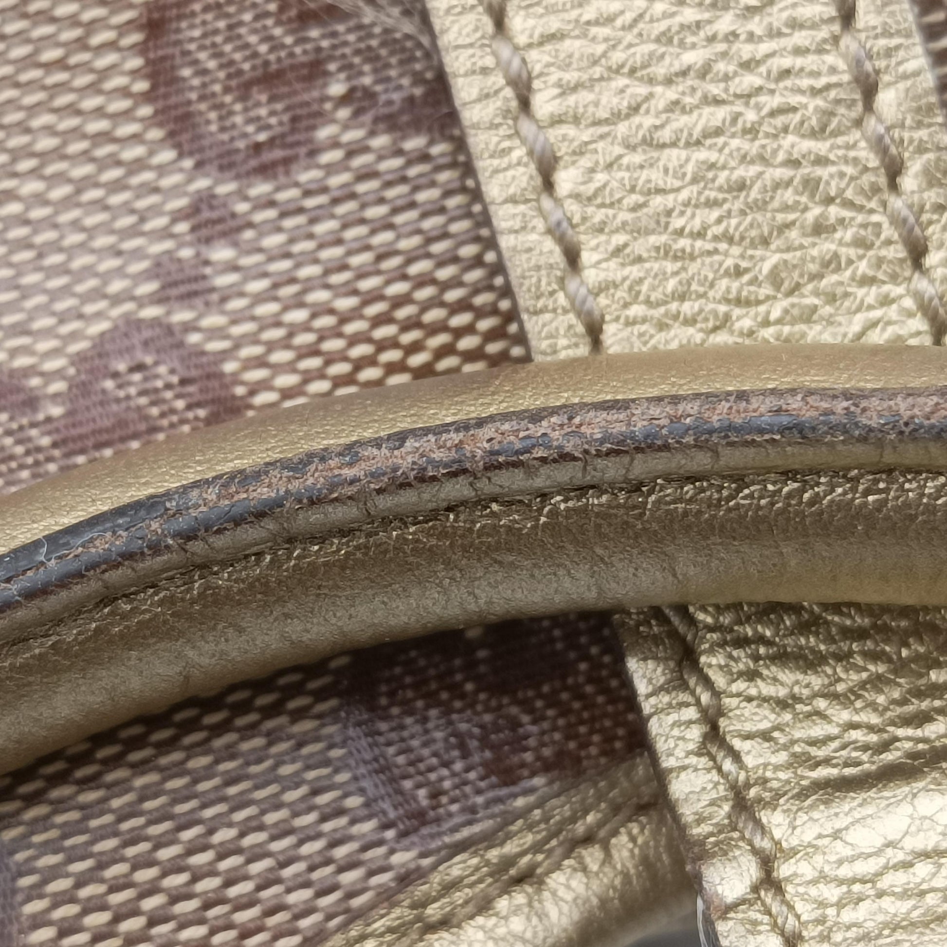 GG Crystal Brown PVC coated canvas 203494 H3708747ジージークリスタル ブラウン PVCコーティングキャンバス 203494 H3708747