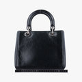 Swan Lady Dior Mini Black×White Leather 32-MA-0146スワン レディディオール ミニ ブラック×ホワイト レザー 32-MA-0146