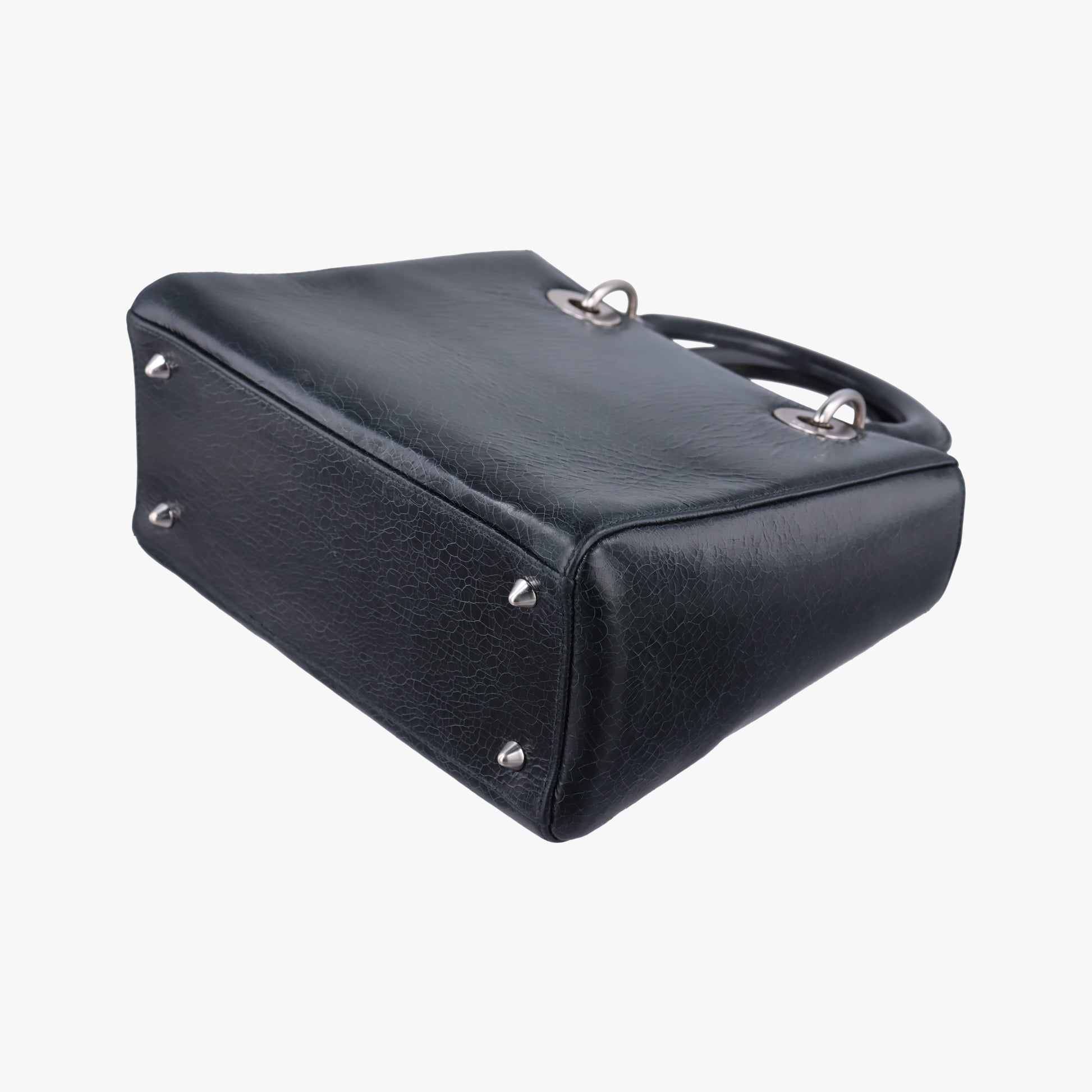 Swan Lady Dior Mini Black×White Leather 32-MA-0146スワン レディディオール ミニ ブラック×ホワイト レザー 32-MA-0146