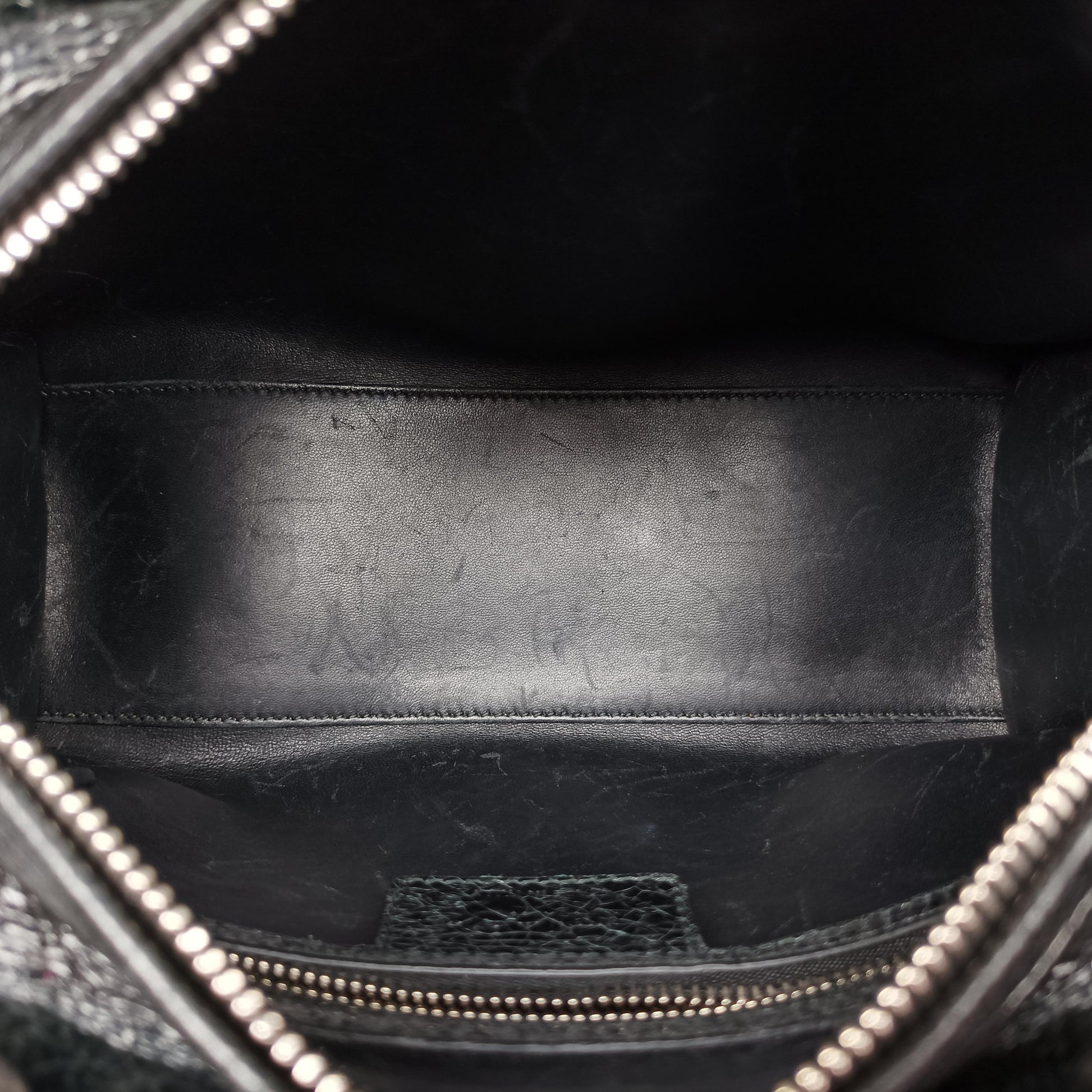 Swan Lady Dior Mini Black×White Leather 32-MA-0146スワン レディディオール ミニ ブラック×ホワイト レザー 32-MA-0146