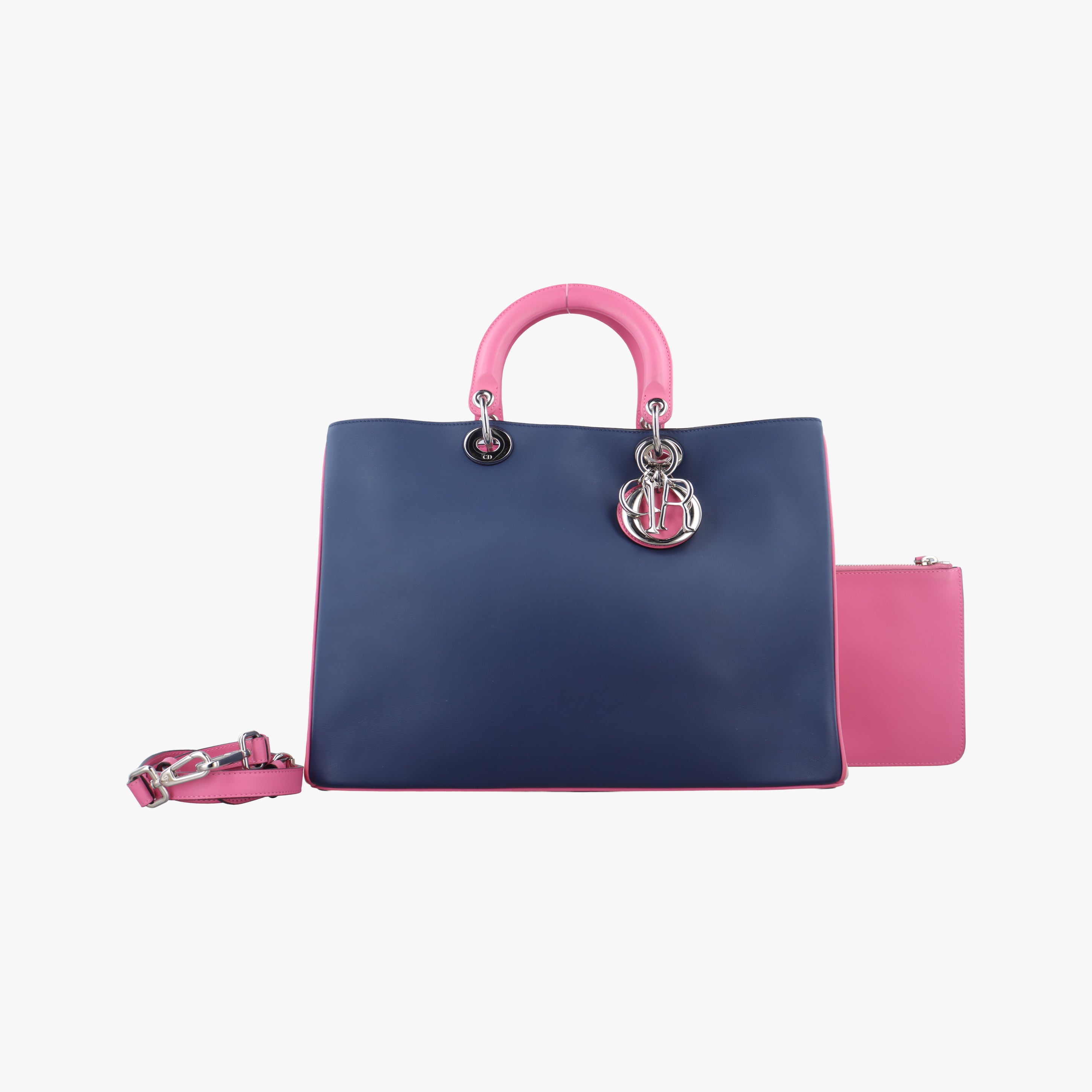 Diorissimo Navy x Pink Leather 09-MA-1104ディオリッシモ ネイビー×ピンク レザー 09-MA-1104
