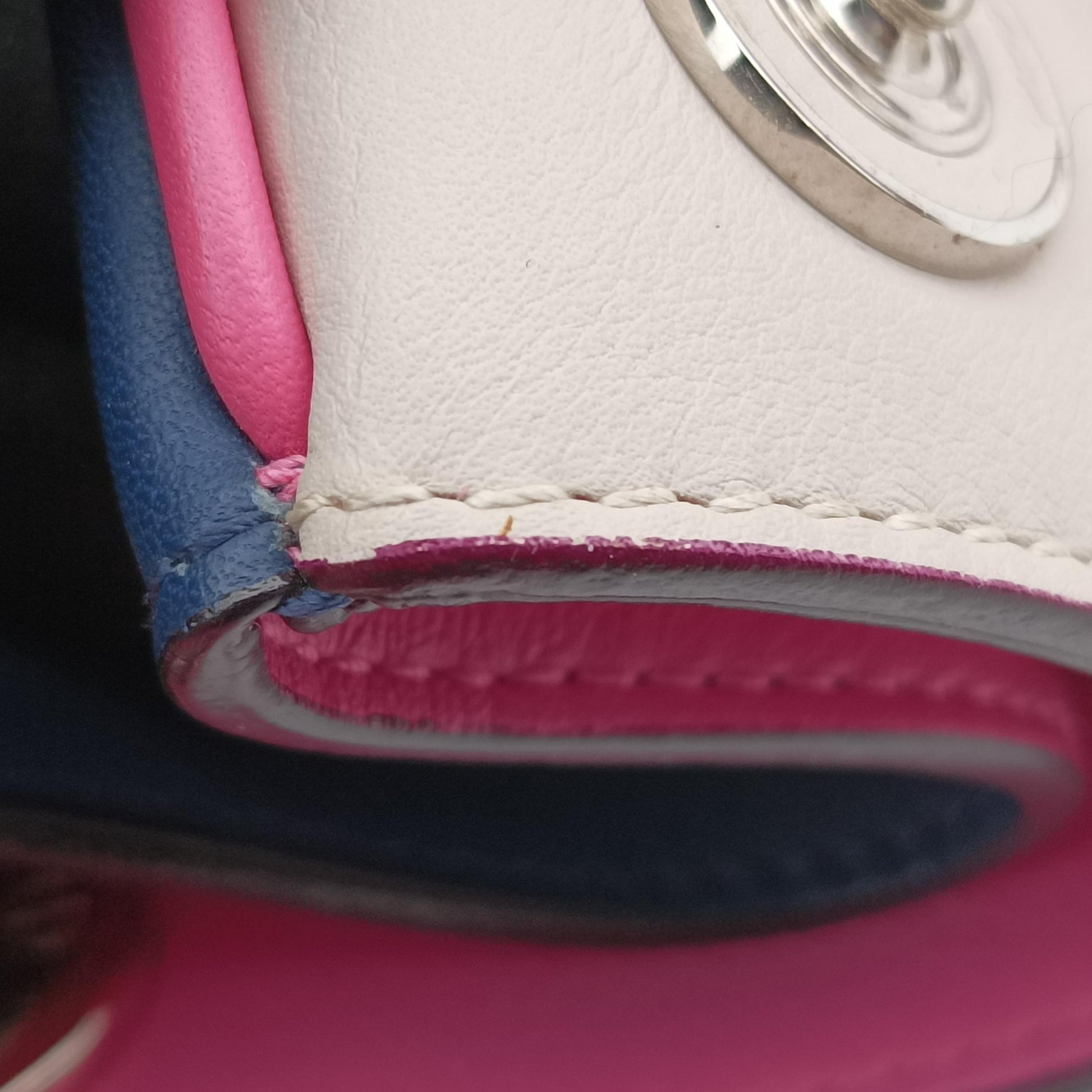 Diorissimo Navy x Pink Leather 09-MA-1104ディオリッシモ ネイビー×ピンク レザー 09-MA-1104
