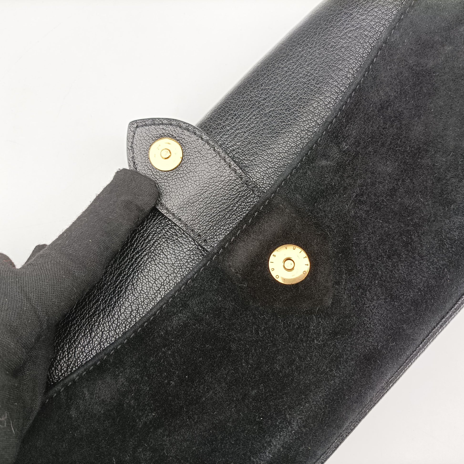 Avant Garde Art Deco Black Suede × leather FO1101アバン ギャルド アール デコ ブラック スエード×レザー FO1101