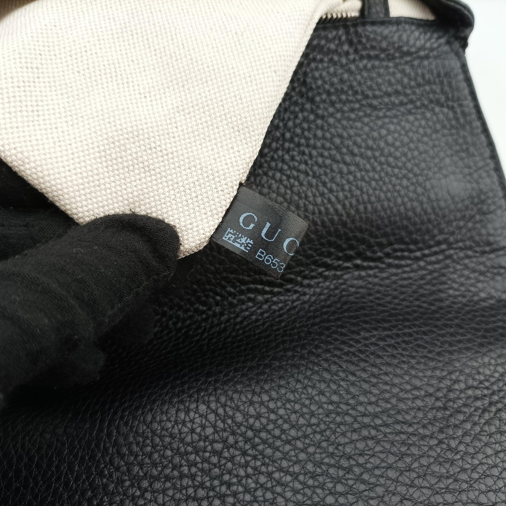 New Bamboo Black Fabric × leather 240241 B6534741ニューバンブー ブラック ファブリック×レザー 240241 B6534741