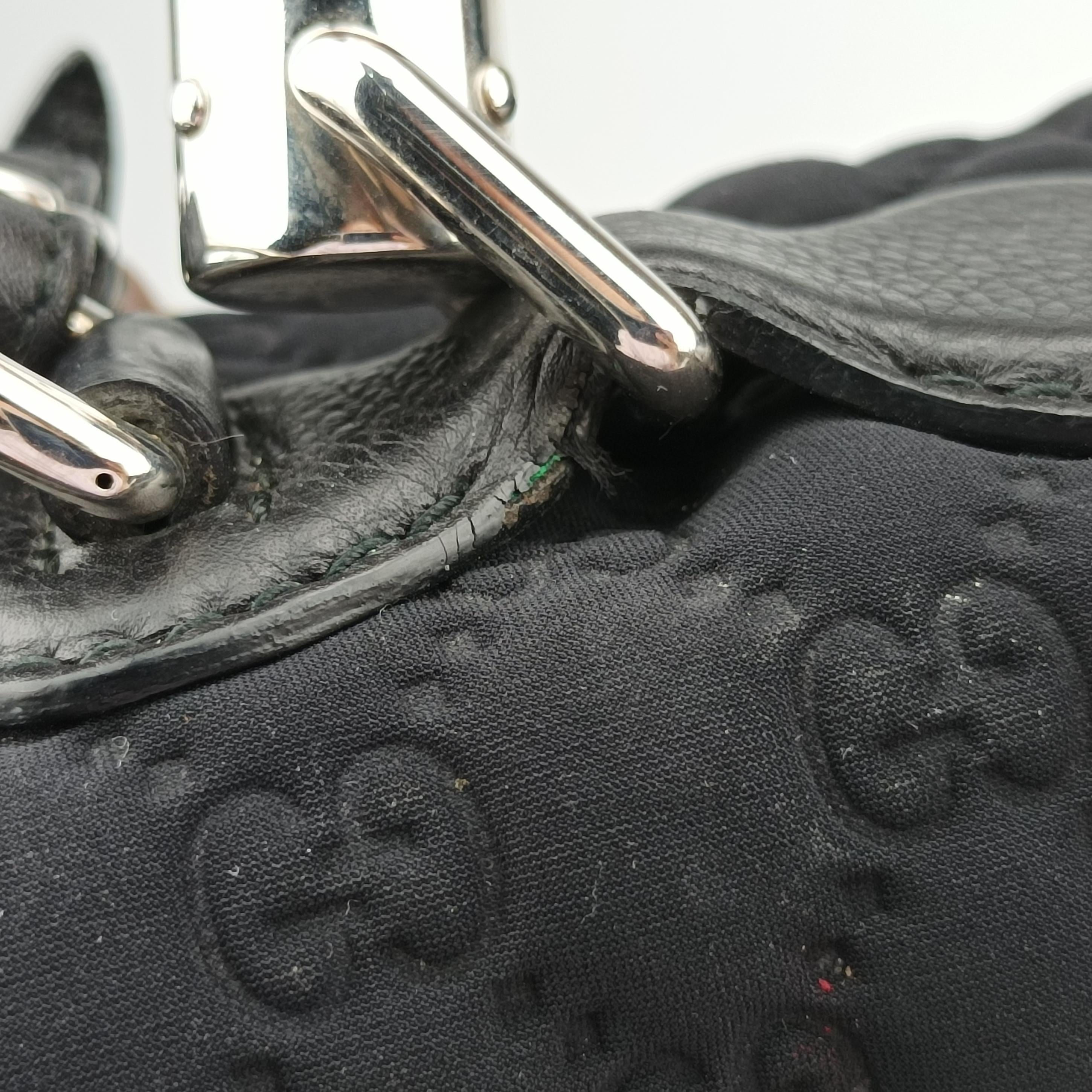 New Bamboo Black Fabric × leather 240241 B6534741ニューバンブー ブラック ファブリック×レザー 240241 B6534741