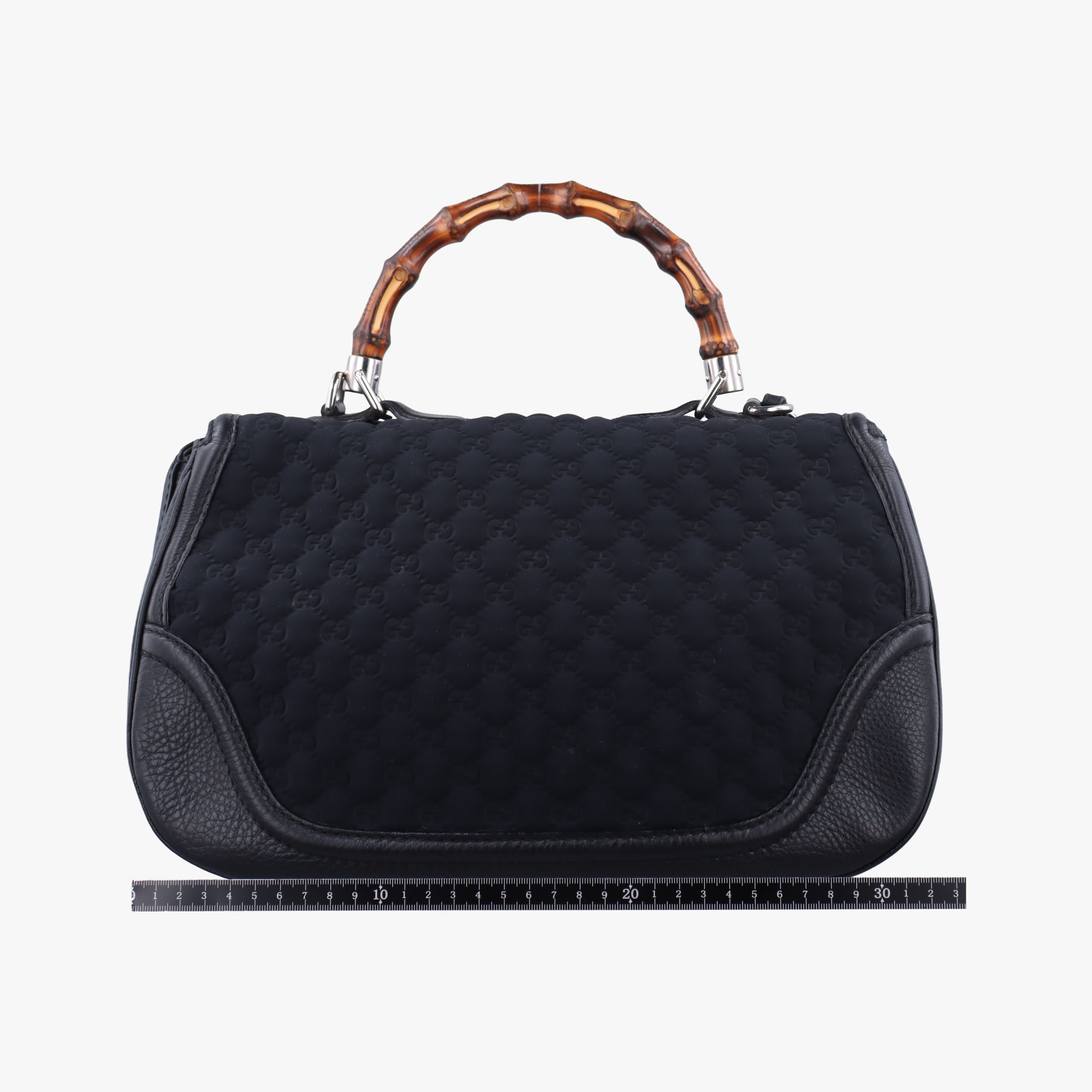 New Bamboo Black Fabric × leather 240241 B6534741ニューバンブー ブラック ファブリック×レザー 240241 B6534741