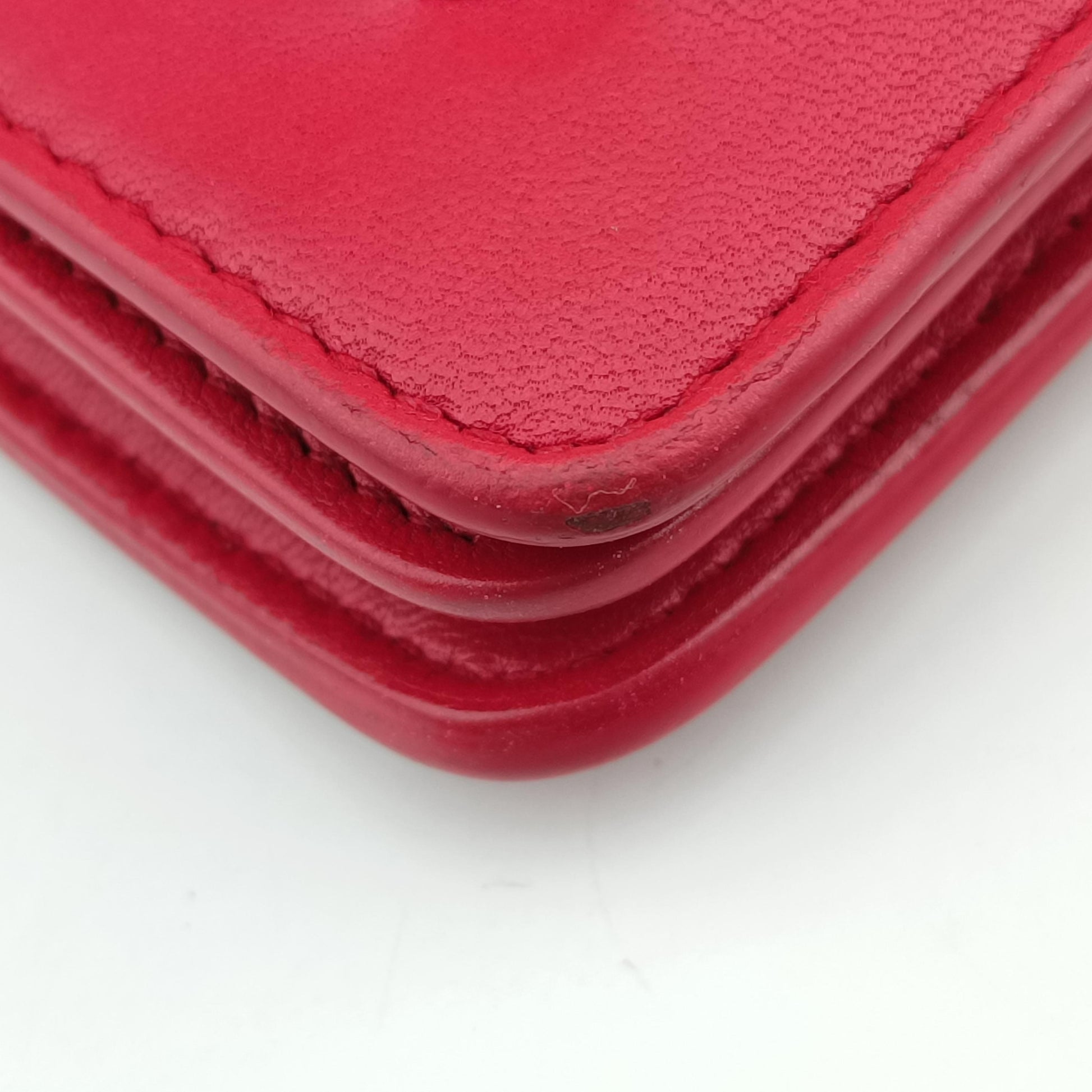 Intrecciato Red lambskin S01176126Pイントレチャート レッド ラムスキン S01176126P