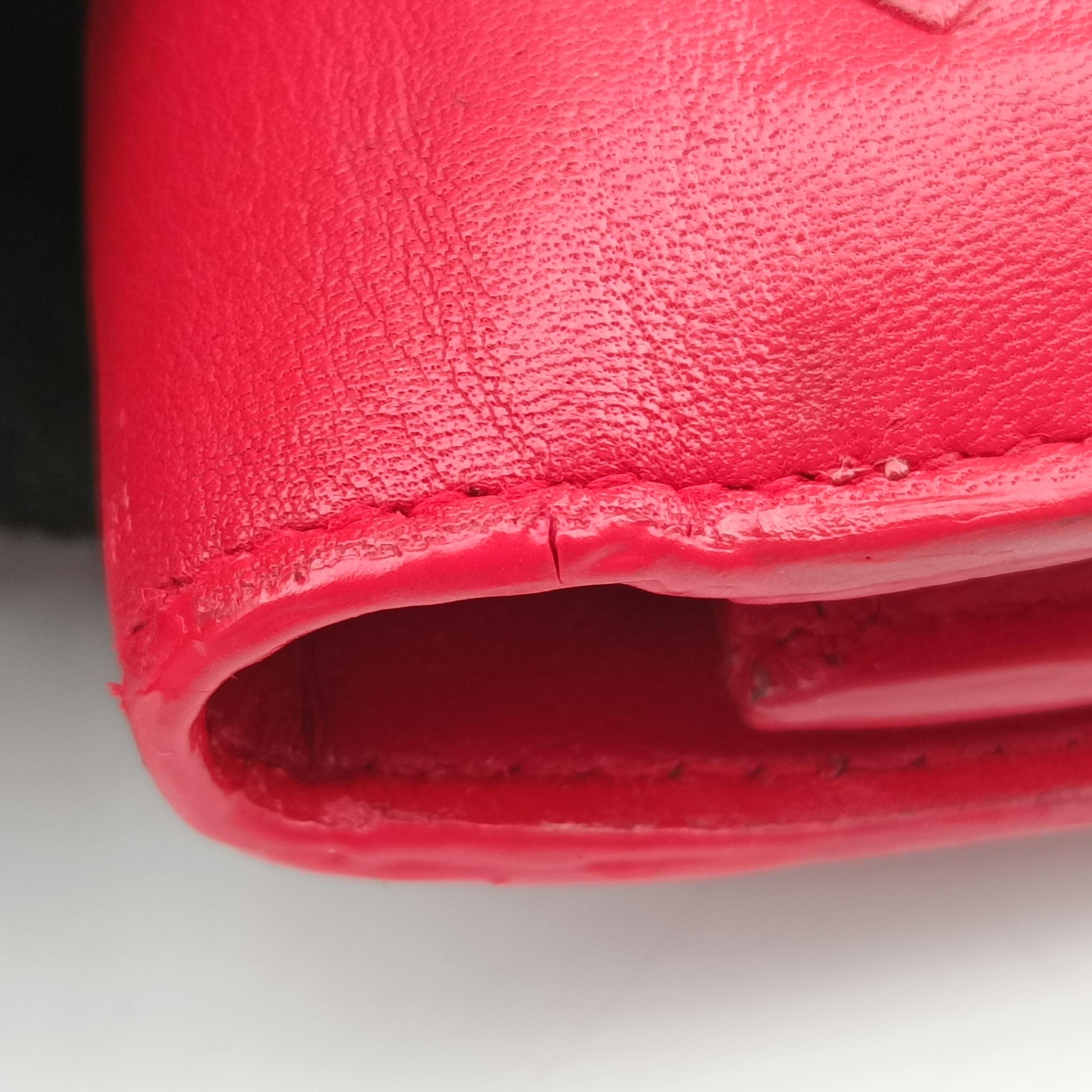 Intrecciato Red lambskin S01176126Pイントレチャート レッド ラムスキン S01176126P