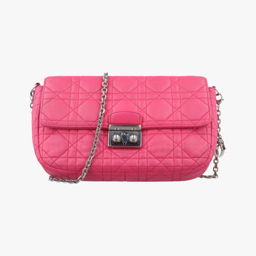 Miss Dior CANNAGE New Lock Pink lambskin 12-MA-0144ミス ディオール カナージュ ニューロック ピンク ラムスキン 12-MA-0144