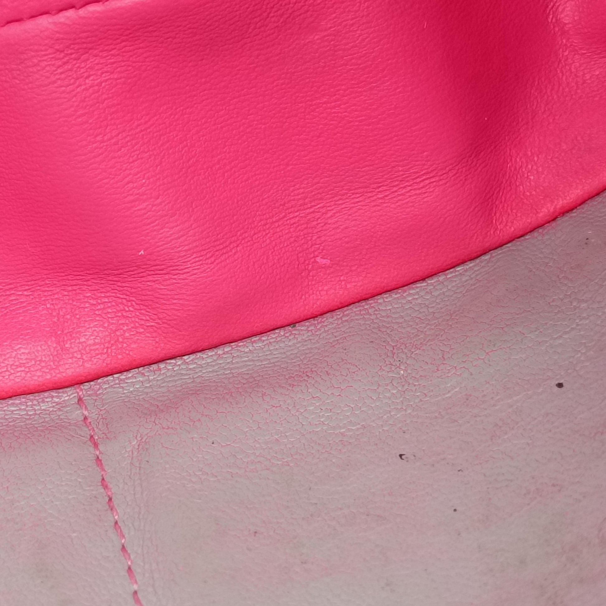 Miss Dior CANNAGE New Lock Pink lambskin 12-MA-0144ミス ディオール カナージュ ニューロック ピンク ラムスキン 12-MA-0144