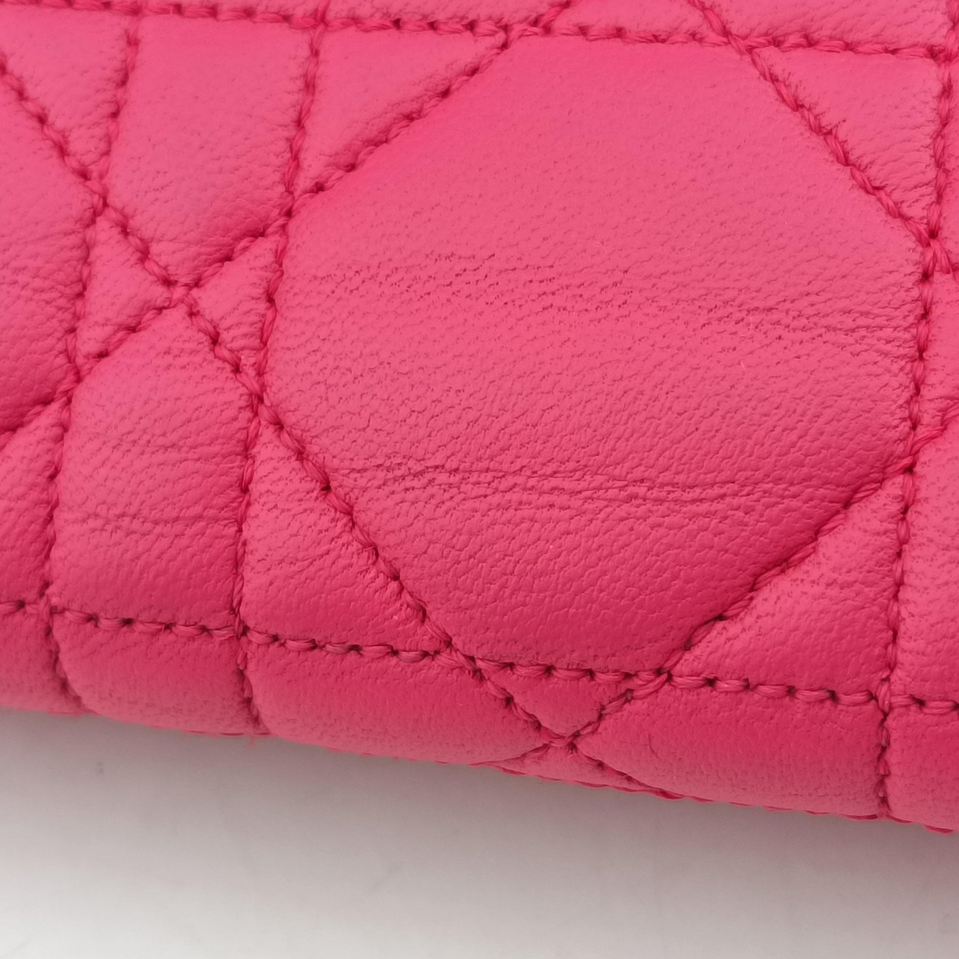 Miss Dior CANNAGE New Lock Pink lambskin 12-MA-0144ミス ディオール カナージュ ニューロック ピンク ラムスキン 12-MA-0144