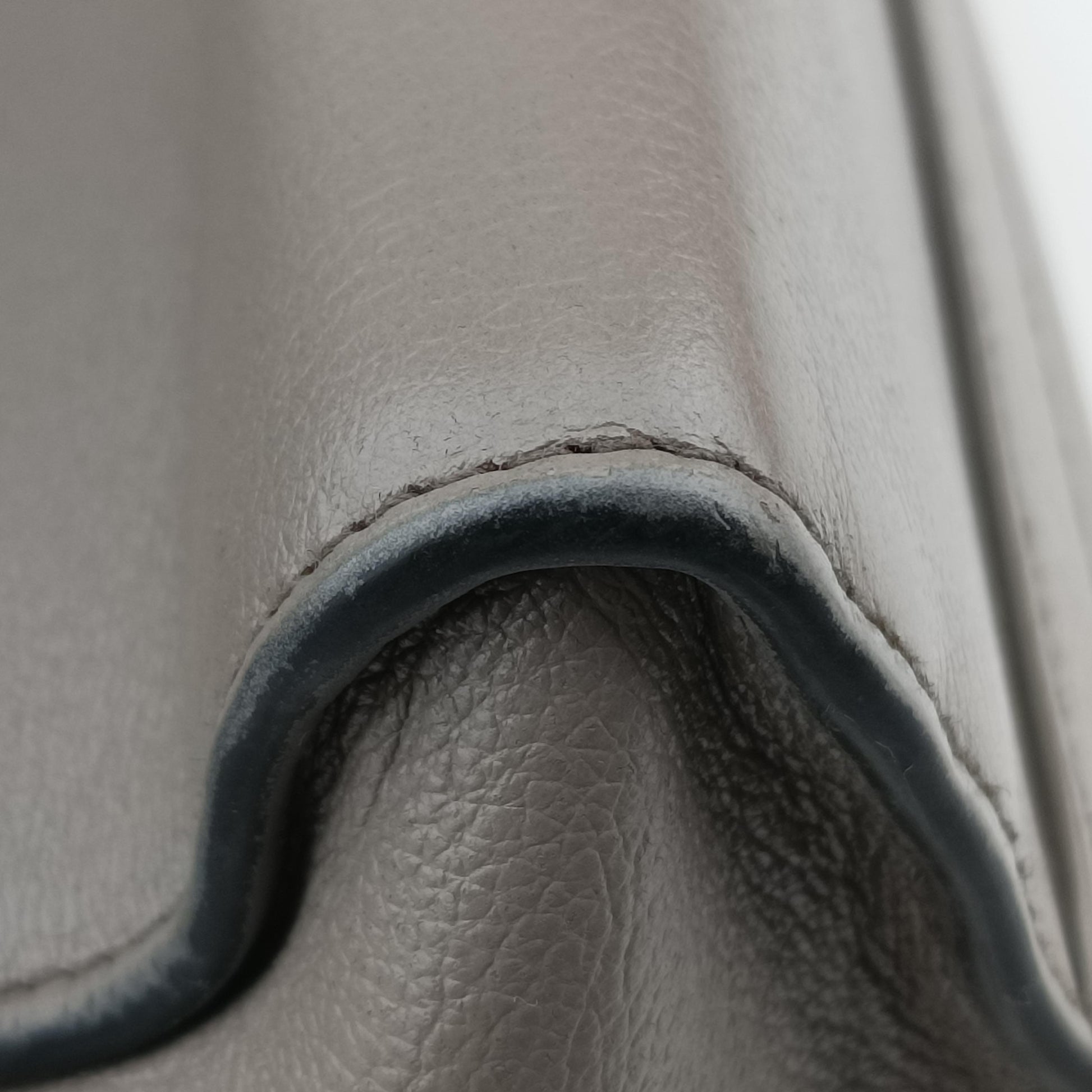 Argilla Glace Studded Top Handle Grey Leather 203アルジラグラッセカルフレザースタッドトップハンドル グレー レザー 203