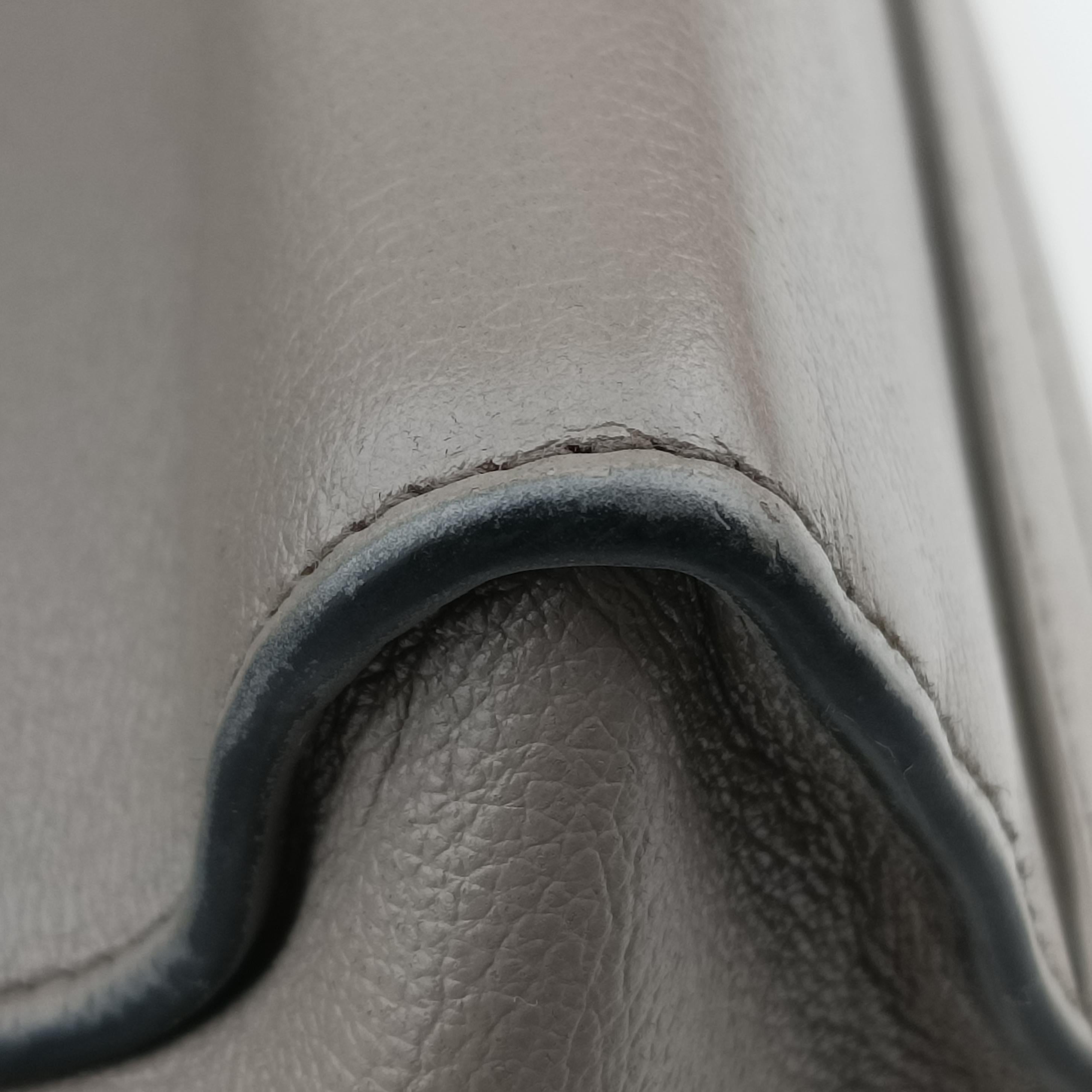 Argilla Glace Studded Top Handle Grey Leather 203アルジラグラッセカルフレザースタッドトップハンドル グレー レザー 203