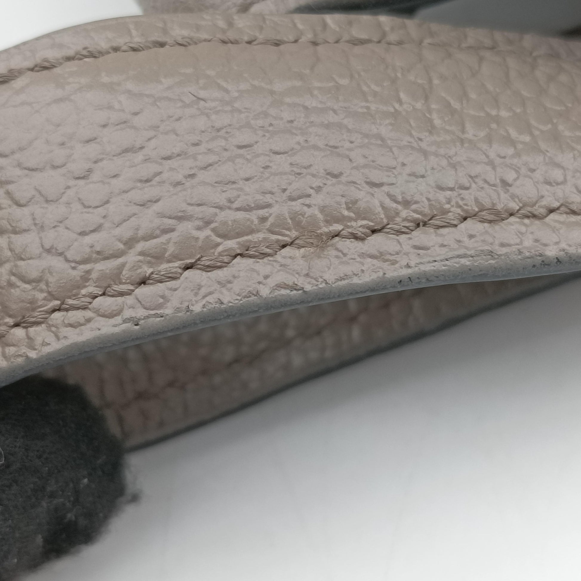 Argilla Glace Studded Top Handle Grey Leather 203アルジラグラッセカルフレザースタッドトップハンドル グレー レザー 203