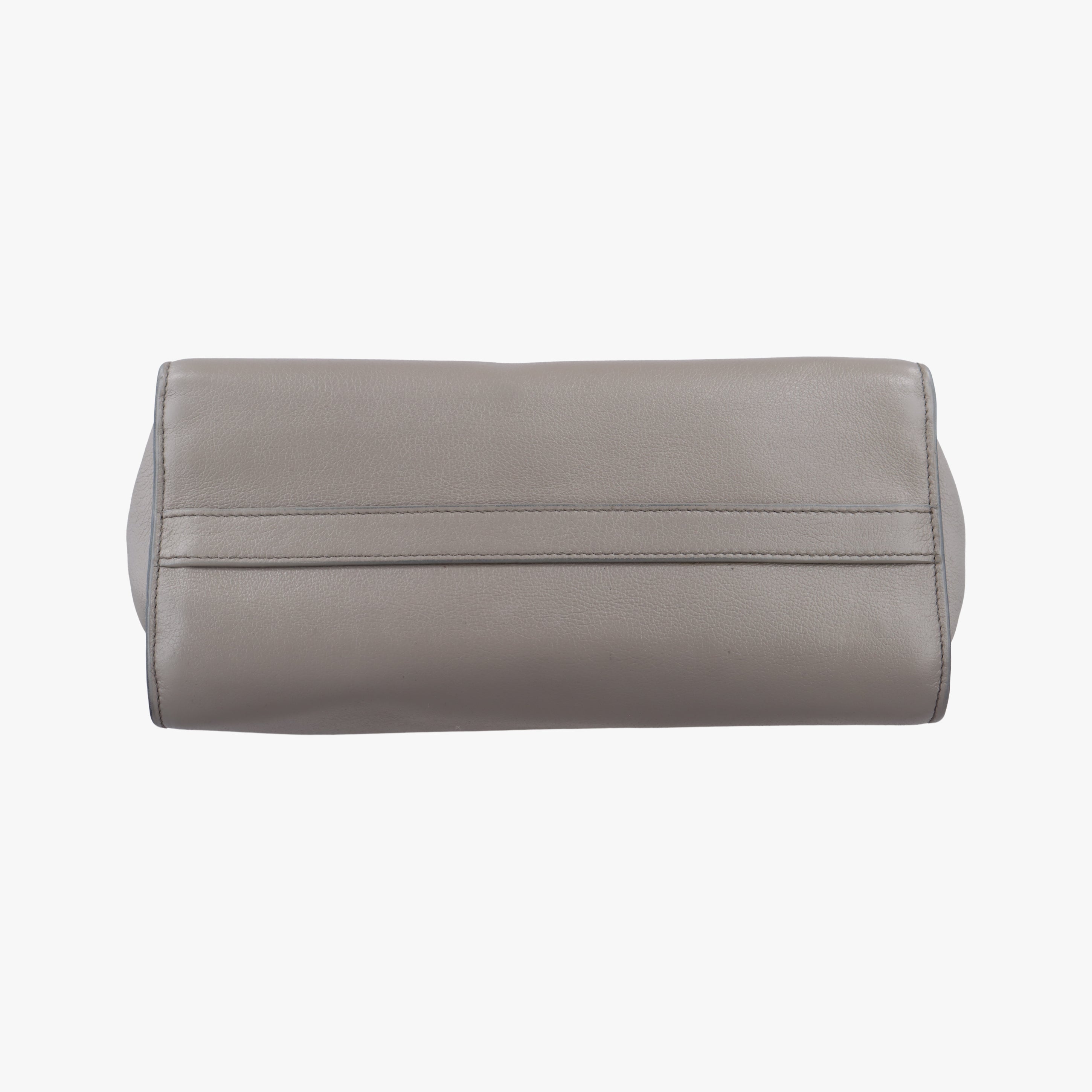 Argilla Glace Studded Top Handle Grey Leather 203アルジラグラッセカルフレザースタッドトップハンドル グレー レザー 203