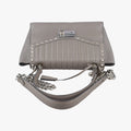 Argilla Glace Studded Top Handle Grey Leather 203アルジラグラッセカルフレザースタッドトップハンドル グレー レザー 203