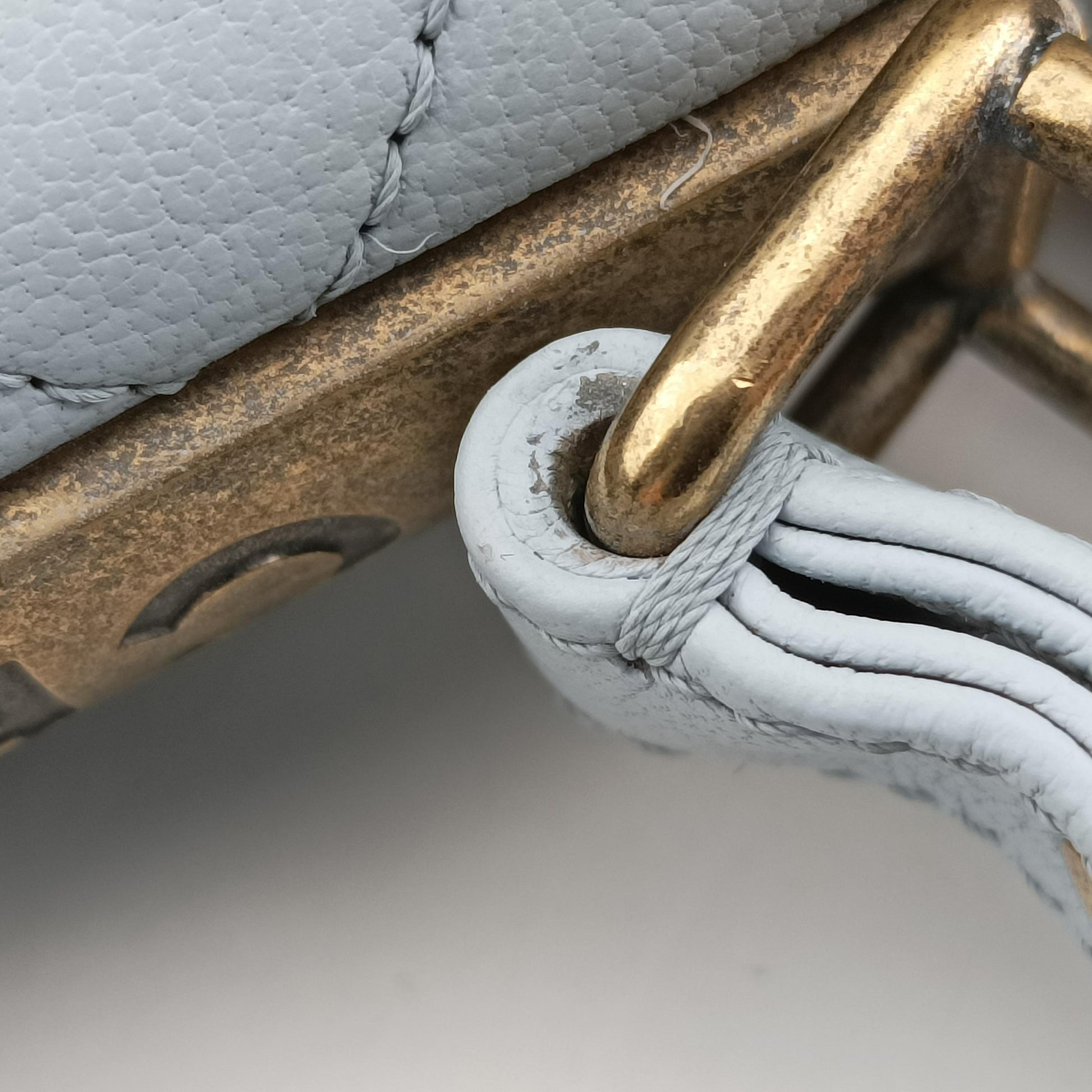 2.55 Rita Matelasse Blue leather A67555 173978952.55マトラッセ ブルー レザー A67555 17397895